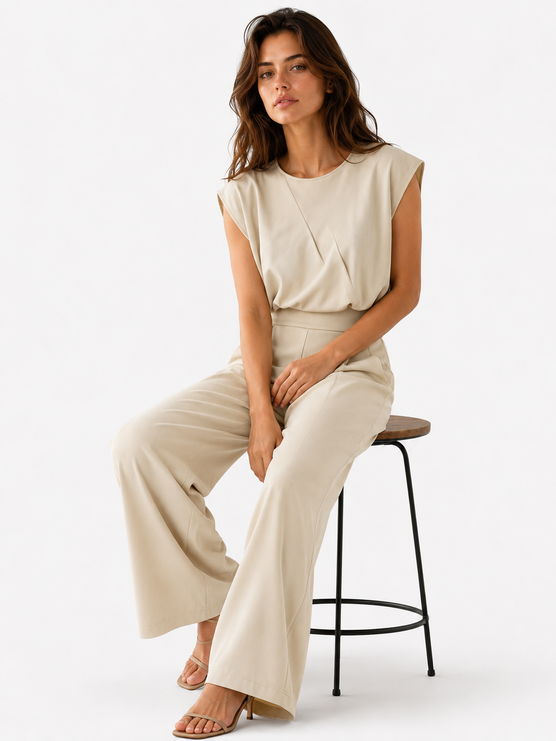 Tuta Donna Elegante a Gamba Larga in Poliestere – Stile Moderno e Raffinato - - abbigliamento per eventi abbigliamento sensuale completa donna moda donna one-pieces stile moderno tuta tuta casual tuta donna tuta elegante tuta femminile tuta in poliestere tuta versatile versatile vestibilità comoda - Concept Palermo