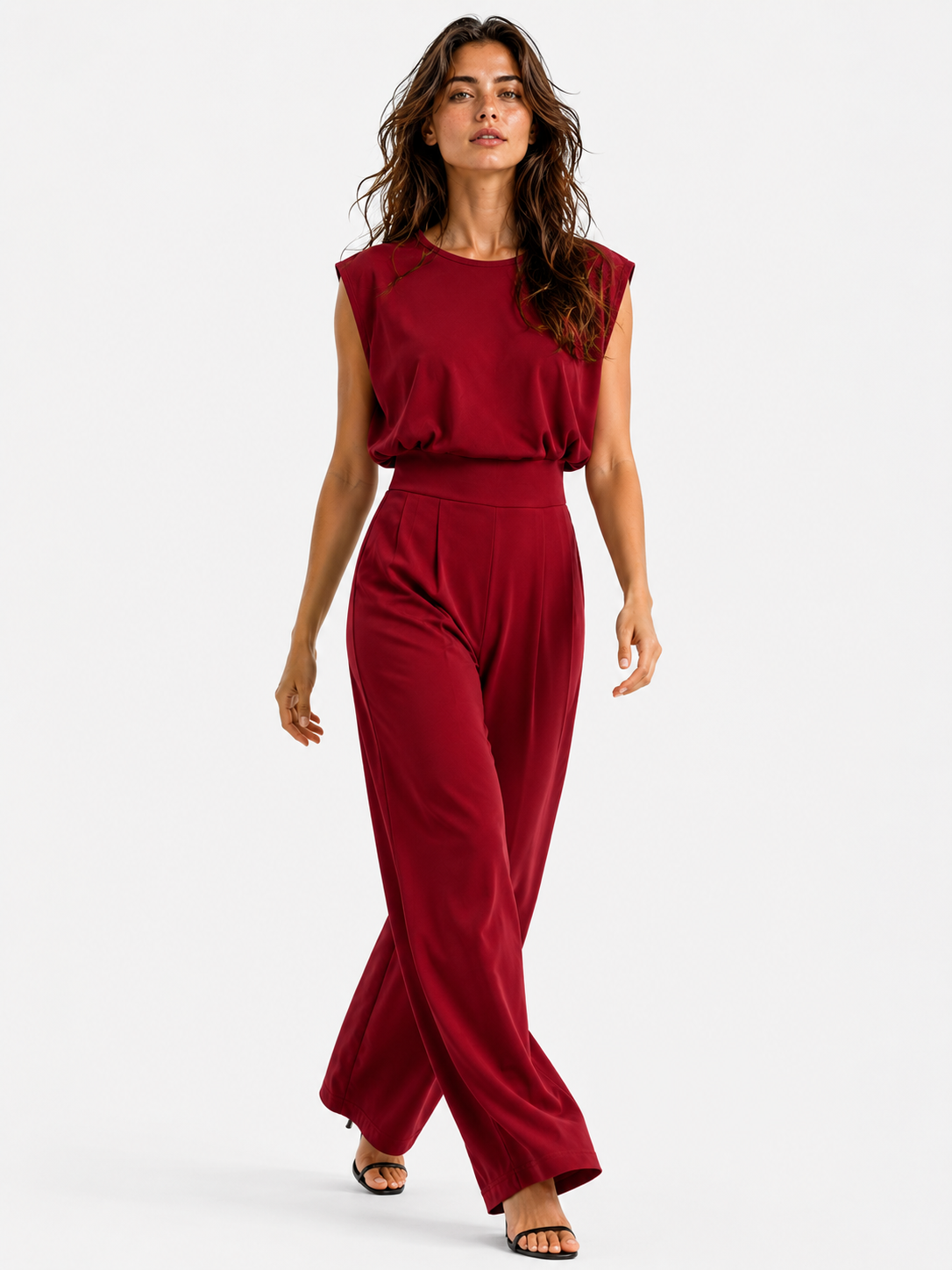 Tuta Donna Elegante a Gamba Larga in Poliestere – Stile Moderno e Raffinato - - abbigliamento per eventi abbigliamento sensuale completa donna moda donna one-pieces stile moderno tuta tuta casual tuta donna tuta elegante tuta femminile tuta in poliestere tuta versatile versatile vestibilità comoda - Concept Palermo