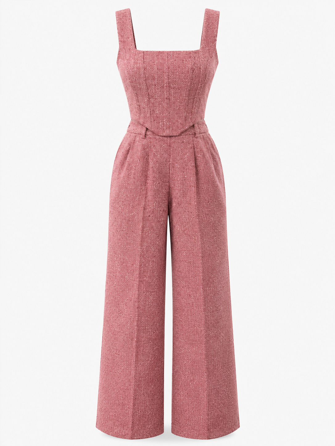 Tuta Elegante Donna a Spina di Pesce su Misura con Blazer Coordinato - - blazer donna jumpsuit Linen misura outfit sets pesce Solid spina suits and pants tuta tuta spina woman Women - Concept Palermo