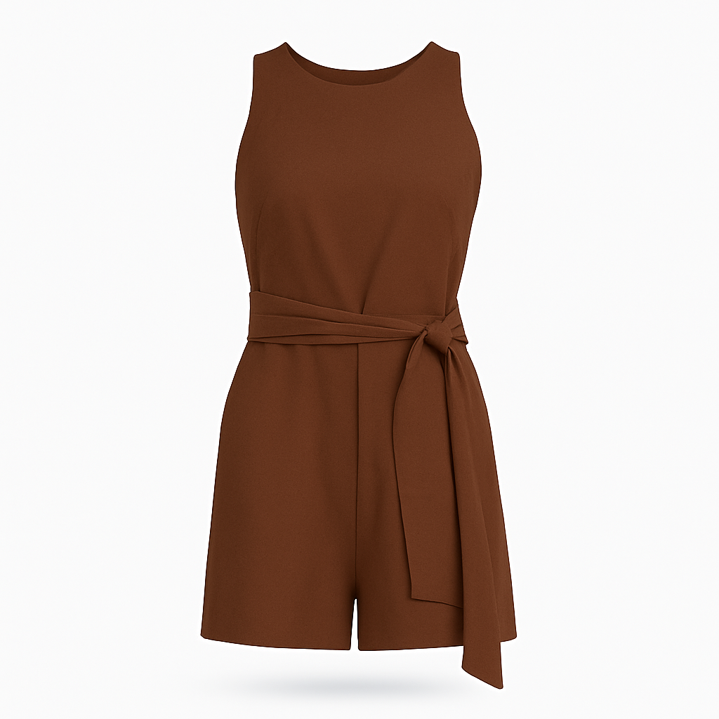 Tuta Donna per Ogni Occasione Poliestere - Marrone - abbigliamento versatile abito formale casual chic donna moda donna occasione ogni one-pieces poliestere taglio moderno tuta tuta donna tuta elegante tuta poliestere vestibilità comoda - Concept Palermo
