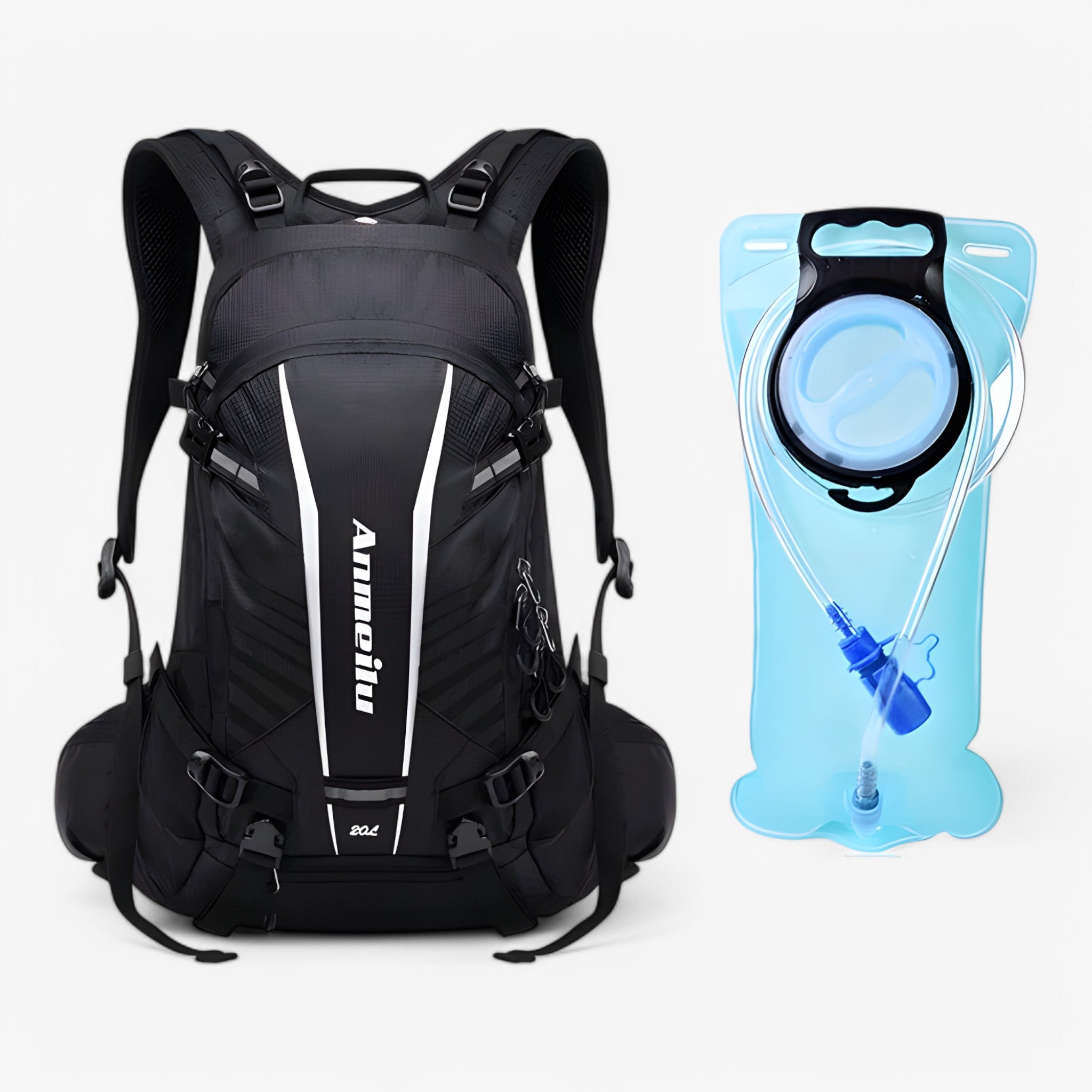 Zaino Ciclismo Uomo 20L Impermeabile per Bici MTB Strada, Leggero e Traspirante - nero con borsa da 2L 20L - ciclismo hudson | zaino da ciclismo 20l - €25 uomo zaino zaino ciclismo - Concept Palermo