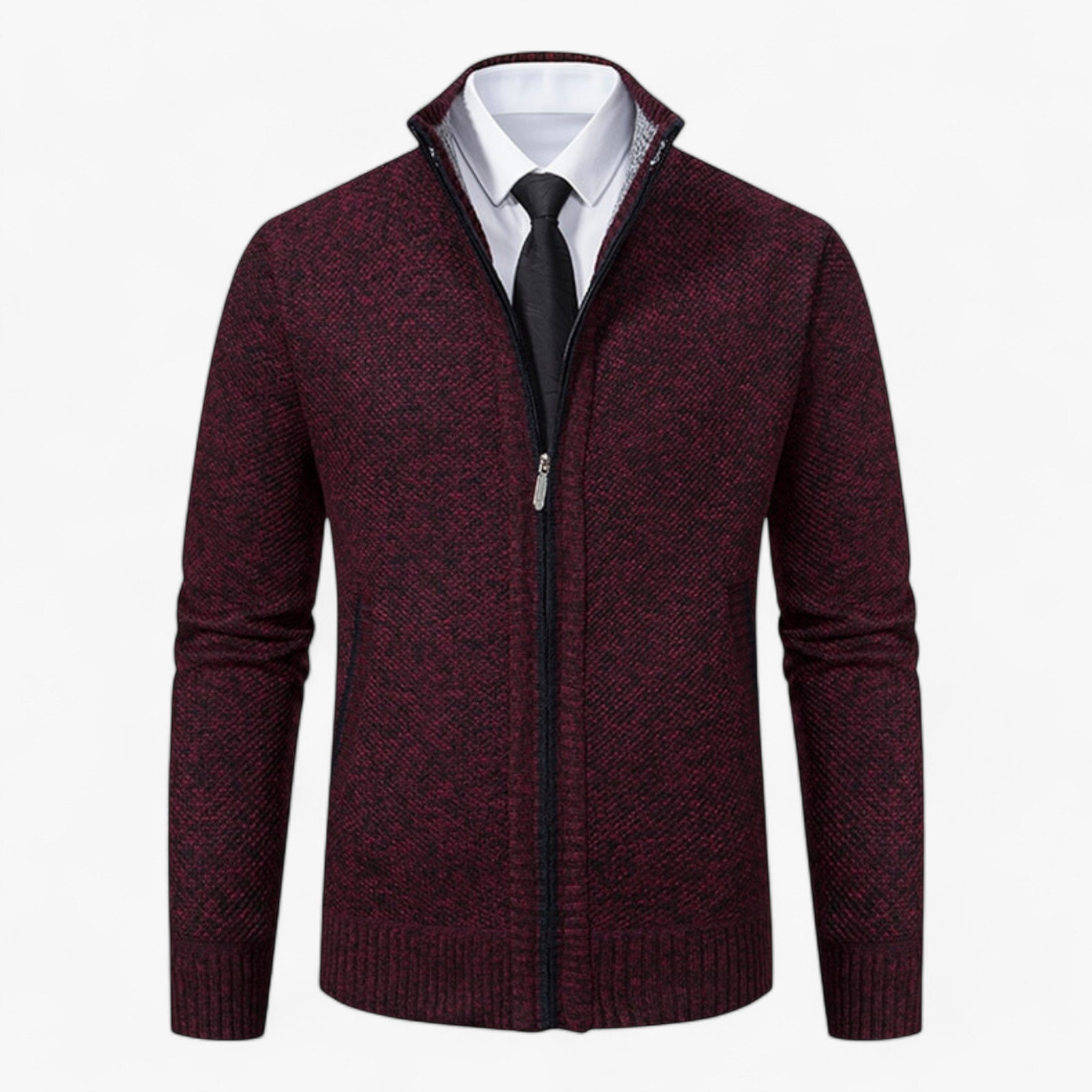 Giacca Chic per Uomini - Eleganza Senza Tempo per Ogni Occasione Uomo - Burgundry - chic eleganza giacca giacca chic Heren men's sweater MÄNNER occasione ogni Pullover & Jacken tempo Tops - Concept Palermo