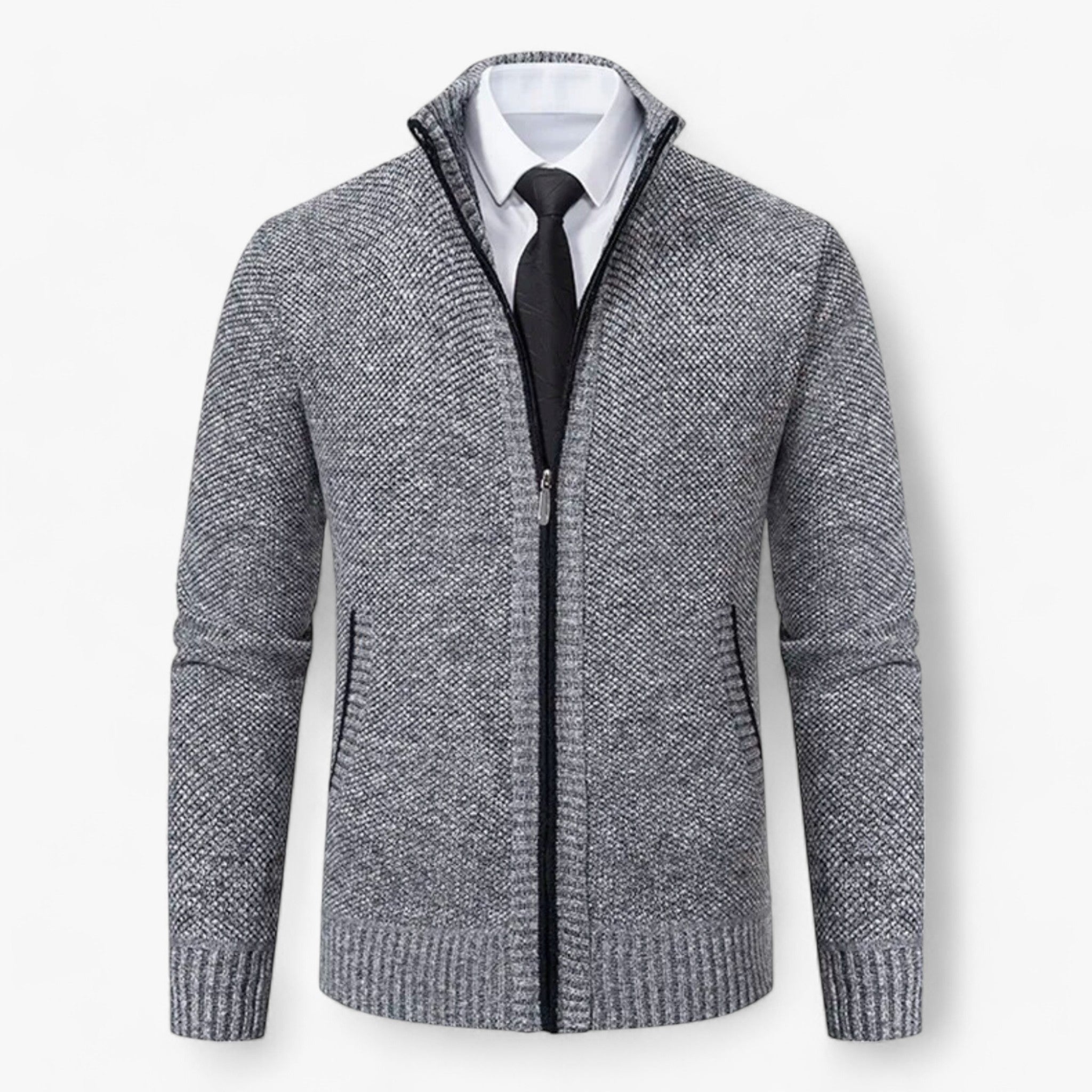 Giacca Chic per Uomini - Eleganza Senza Tempo per Ogni Occasione Uomo - Grigio chiaro - chic eleganza giacca giacca chic Heren men's sweater MÄNNER occasione ogni Pullover & Jacken tempo Tops - Concept Palermo