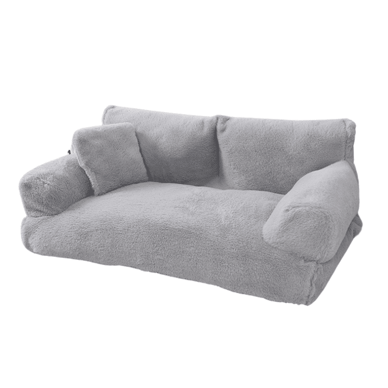 Copridivano Calmante per Animali Domestici Grigio Chiaro - Comfort Rilassante per Divano - Microfibra
