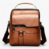 Luxe leren schoudertas voor dames - elegant in echt zwart leer, modern en functioneel