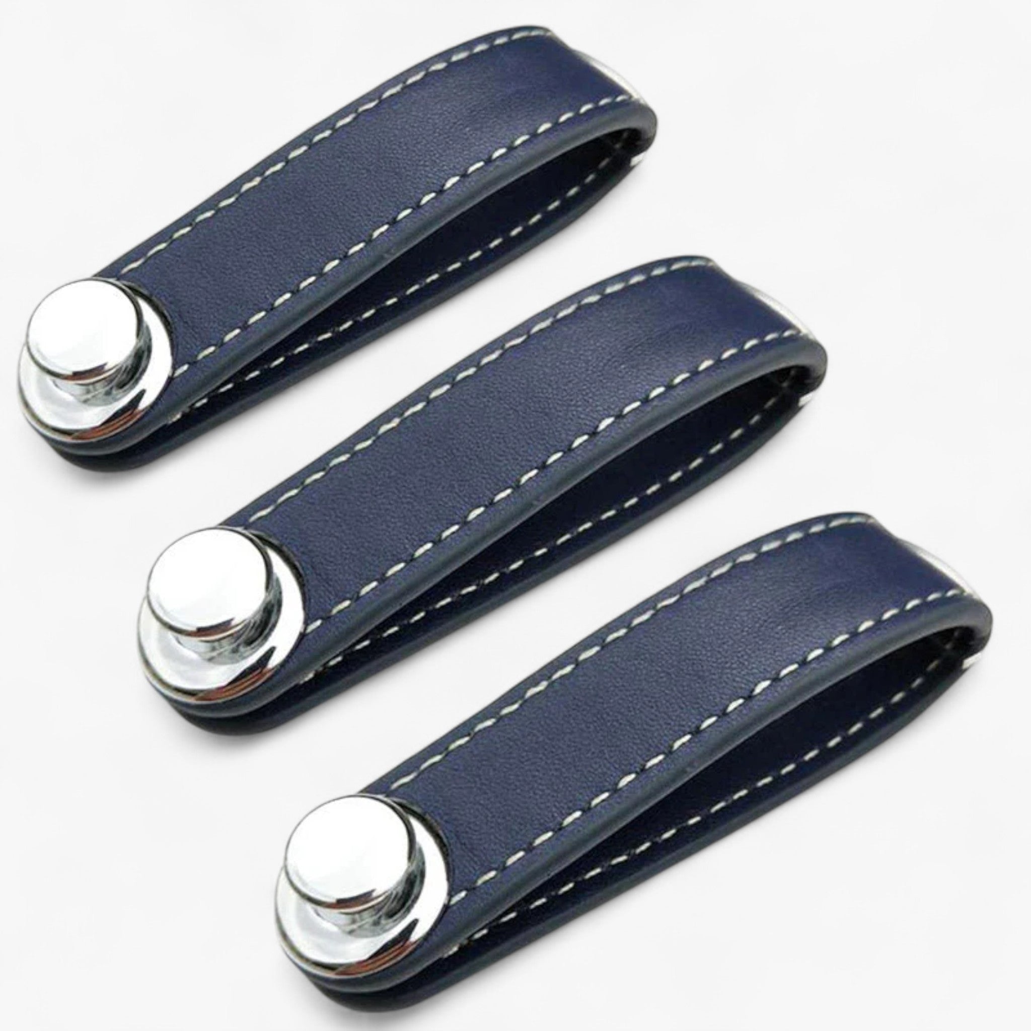 Organizzatore di Chiavi in Pelle™ (1+2 ) - Blu 3 Pezzi - chiavi key key organizer organizzatore organizzatore chiavi organizzatore di chiavi in pelle™ (1+2 gratis) - € pelle - Concept Palermo