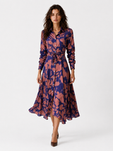Elegante dames blousejurk van katoen - klassiek, diverse kleuren en maten