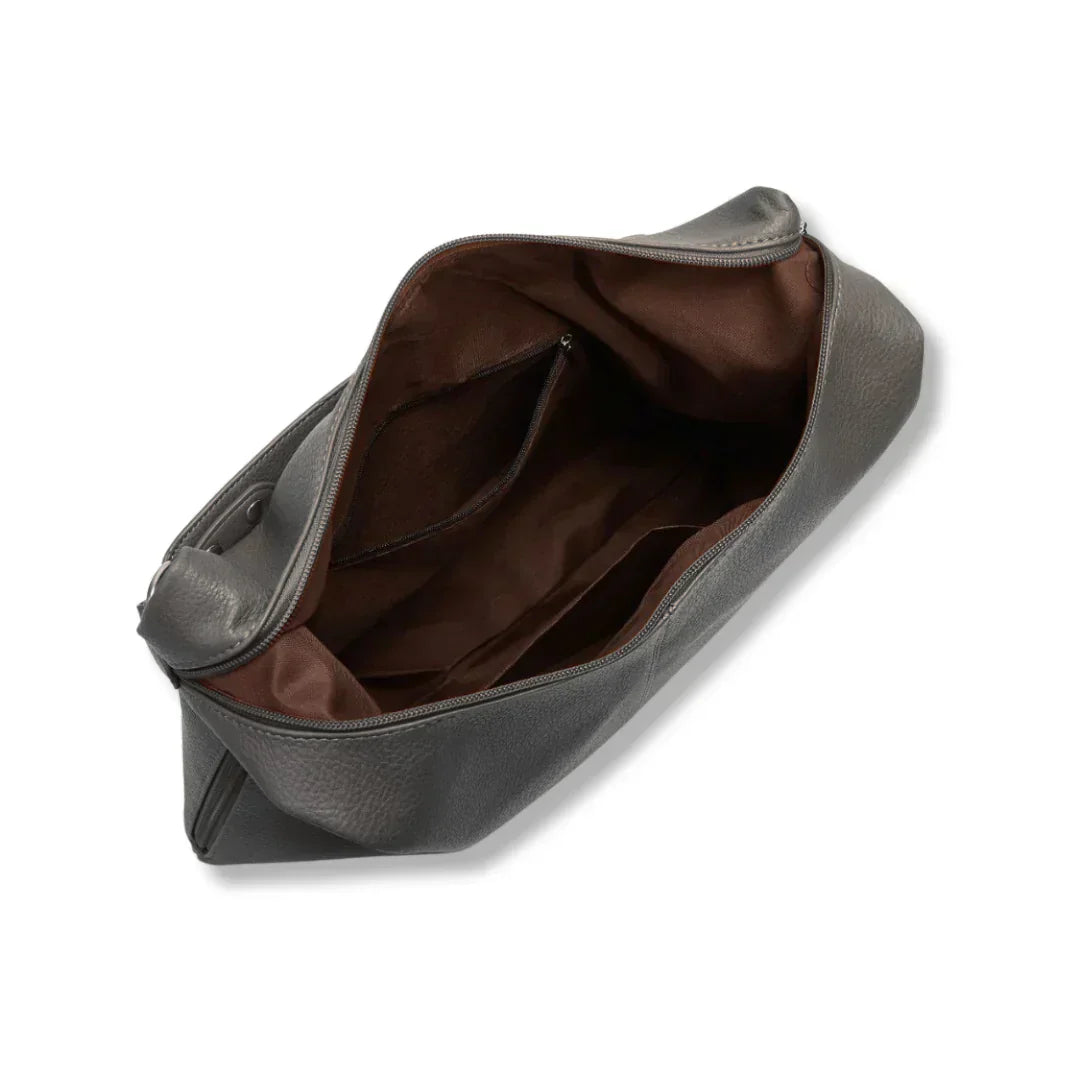 Borsa Hobo Donna Grande in Pelle Vegana Nera con Tracolla Regolabile - - Bags borsa borsa hobo donna hobo Leather Bag pelle vegana women bags - Concept Palermo