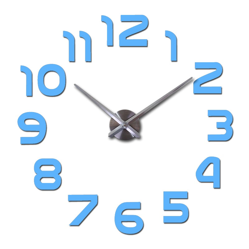 Grande orologio da parete in acrilico 3D Modern Time Display - Aggiunge un design e profondità al tuo spazio Uomo - - acrilico aggiunge design display home & garden modern orologio orologio parete wall clocks - Concept Palermo