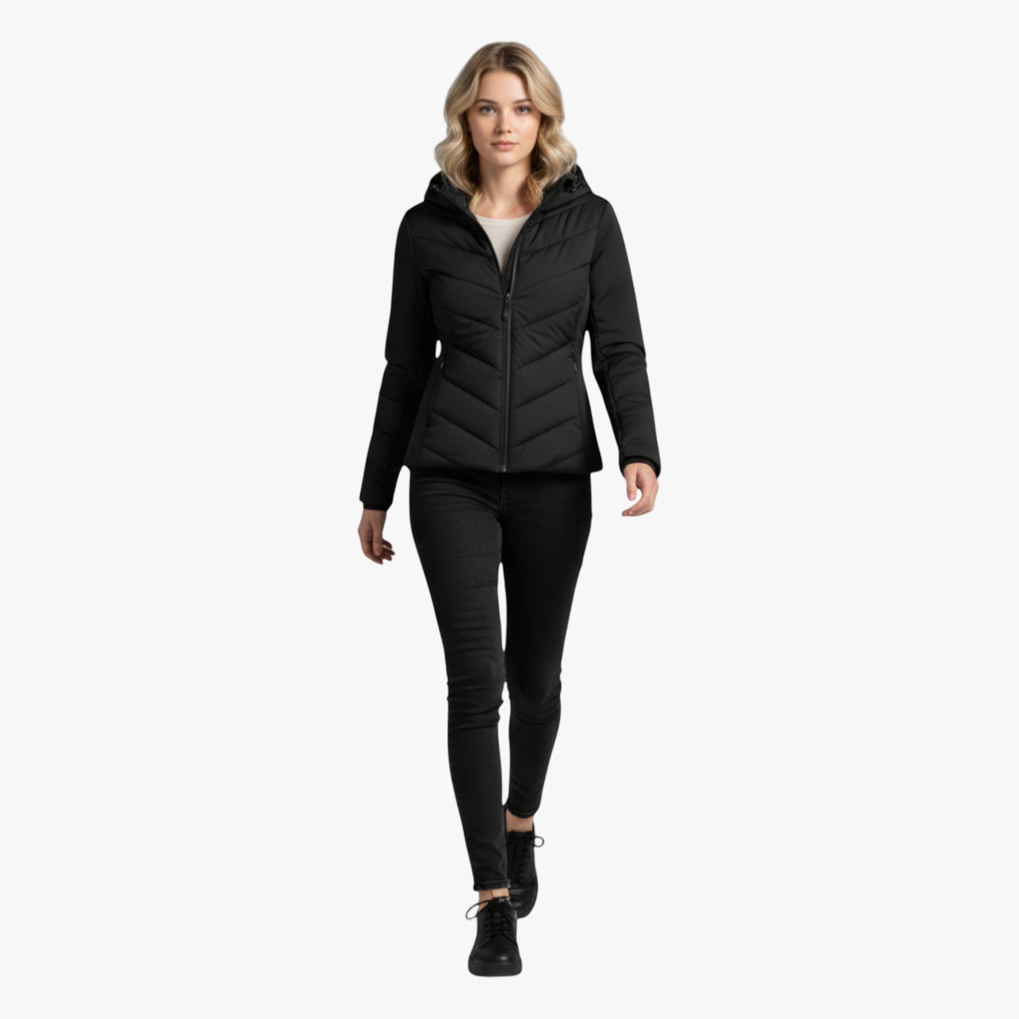 Giacca Invernale Donna con Cappuccio Trapuntata - - attività all'aperto autunno calda cappotto cappuccio comfort design elegante donna giacca giacca donna giacca invernale giacche da donna invernale inverno leggera stile taglie disponibili tessuto di alta qualità trapuntata victoriana - Concept Palermo