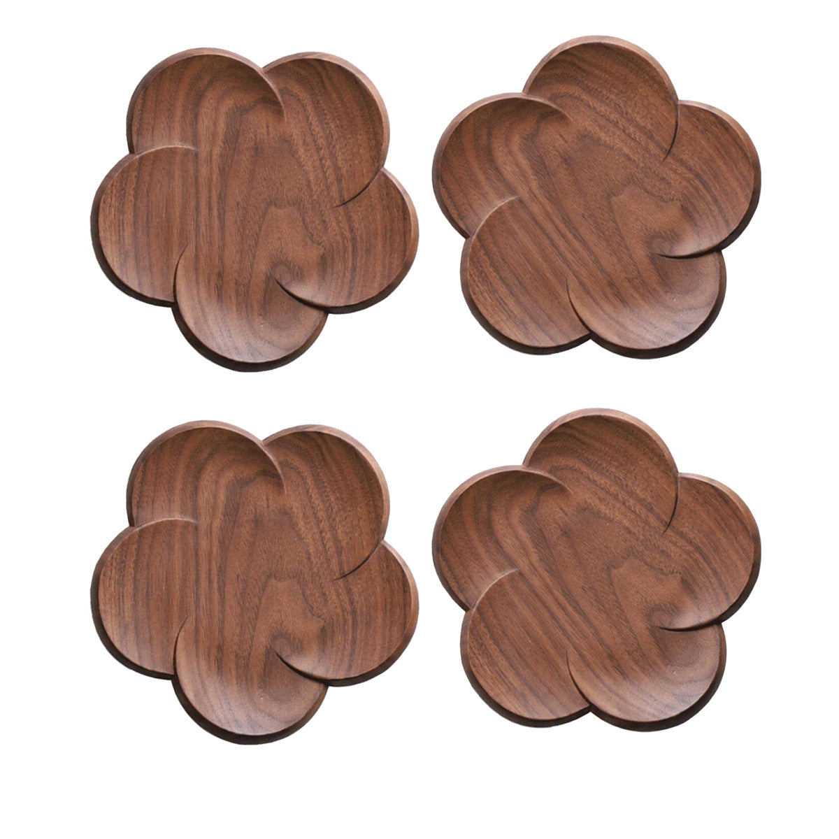 Set di Sottobicchieri Bloom in Noce Sottobicchieri Sofisticati per Trasformare la Tua Imbandigione - Set Completo - bloom Decor home & garden imbandigione Kitchen noce sofisticati sottobicchieri sottobicchieri bloom Tableware trasformare - Concept Palermo
