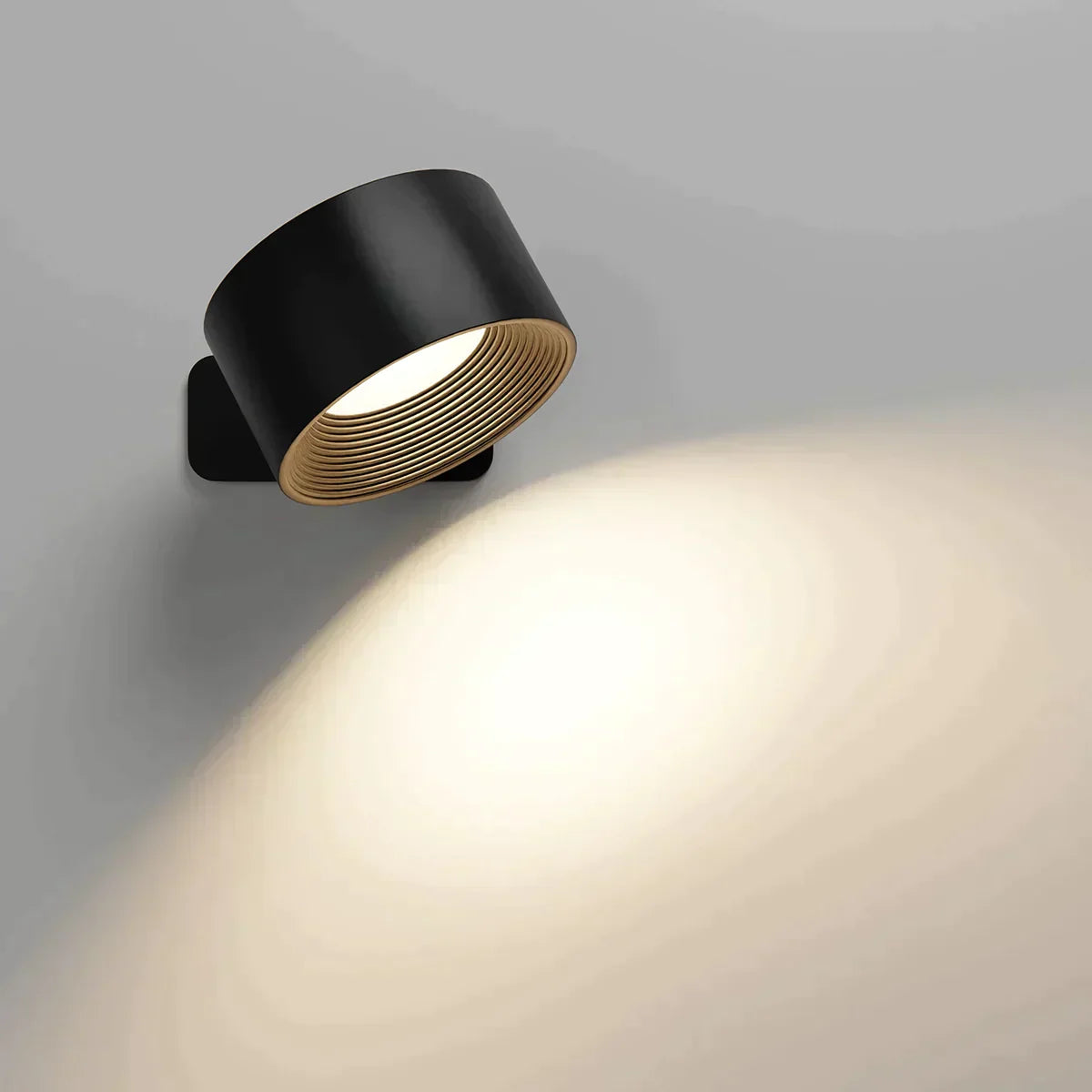 Lampada da parete wireless ricaricabile a 360° - Nero - home home & garden lampada lampada parete parete ricaricabile Væglamper wireless - Concept Palermo