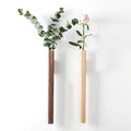 Jarrones Flute Verticales para Flores de Pared Estilo de Decoración con Plantas