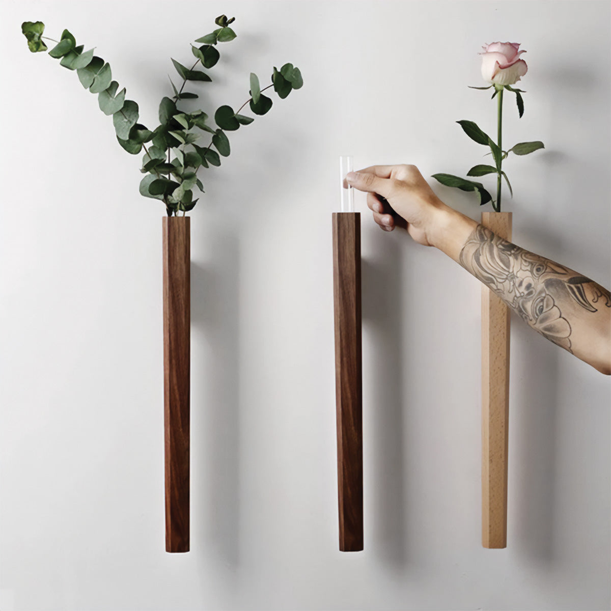 Vasi a Flute Verticali per Fiori da Parete Stile di Decorazione con Piante - - Decor decorazione fiori flute home & garden parete piante stile Vases vasi Wall decoration - Concept Palermo