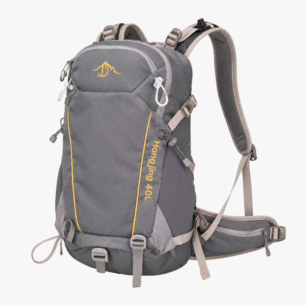 Zaino da Trekking da 40L con Spallacci Regolabili e Tasche Laterali - Grigio 30 - 40L - Bags bags for men escursioni leggero men bag mens bag trekking Unisex versatile viaggi zaino zaino trekking - Concept Palermo