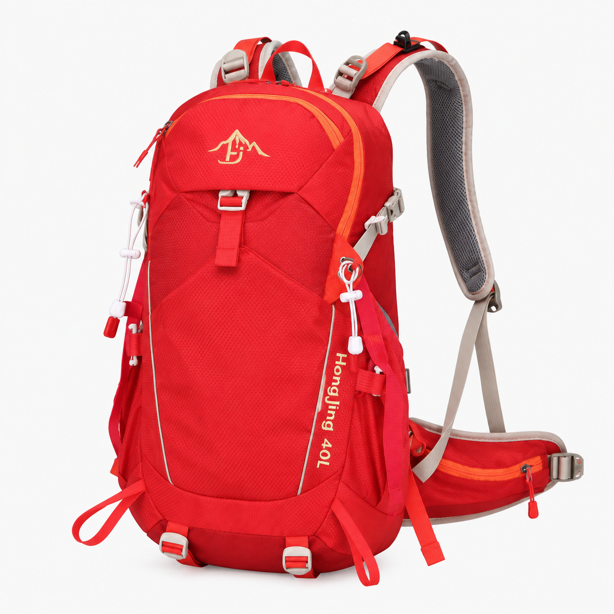 Zaino da Trekking da 40L con Spallacci Regolabili e Tasche Laterali - Rosso 30 - 40L - Bags bags for men escursioni leggero men bag mens bag trekking Unisex versatile viaggi zaino zaino trekking - Concept Palermo
