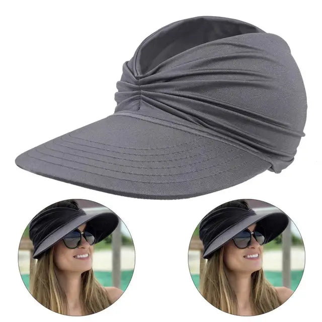 Cappello da spiaggia estivo con visiera ampia, cappello parasole pieghevole Uomo - Grigio scuro Una misura - ampia Beach Hat cappello cappello spiaggia estivo Hat Women parasole pieghevole spiaggia Sun Hats uomo Women's Hat - Concept Palermo