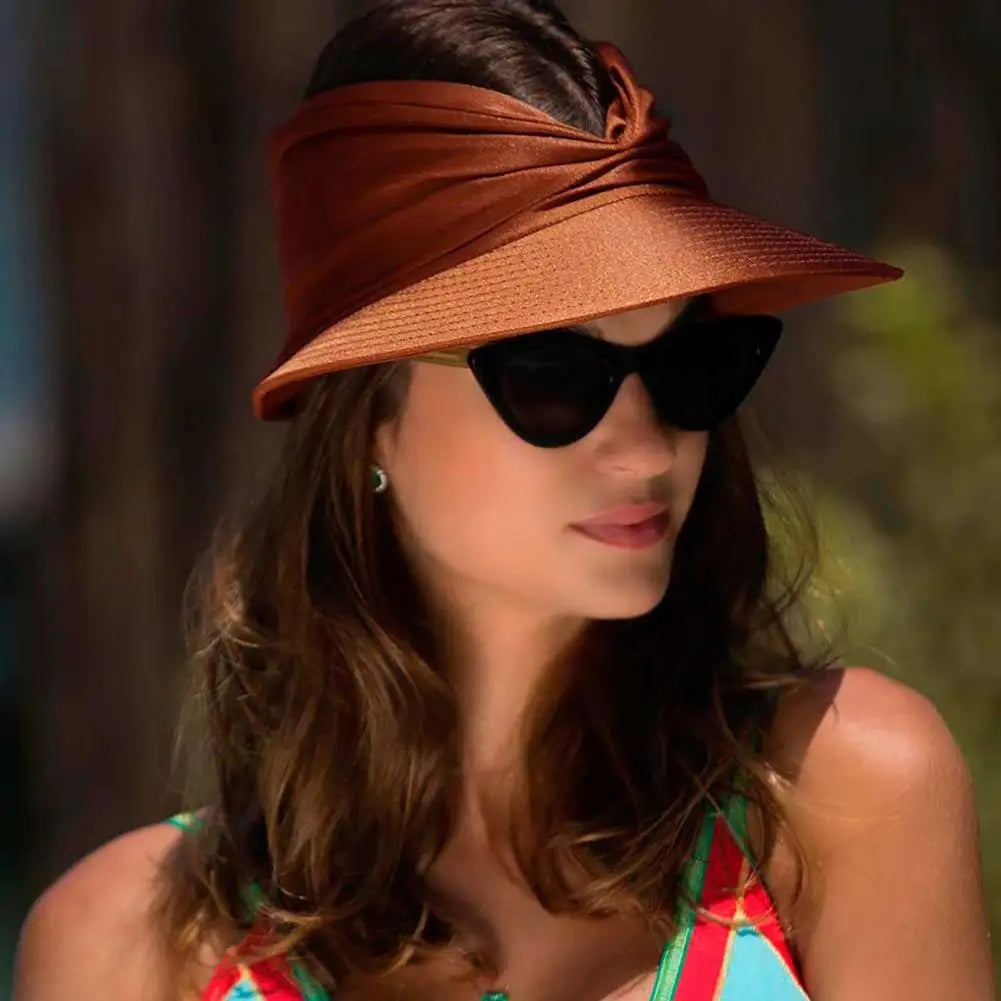 Cappello da spiaggia estivo con visiera ampia, cappello parasole pieghevole Uomo - Caffè Una misura - ampia Beach Hat cappello cappello spiaggia estivo Hat Women parasole pieghevole spiaggia Sun Hats uomo Women's Hat - Concept Palermo