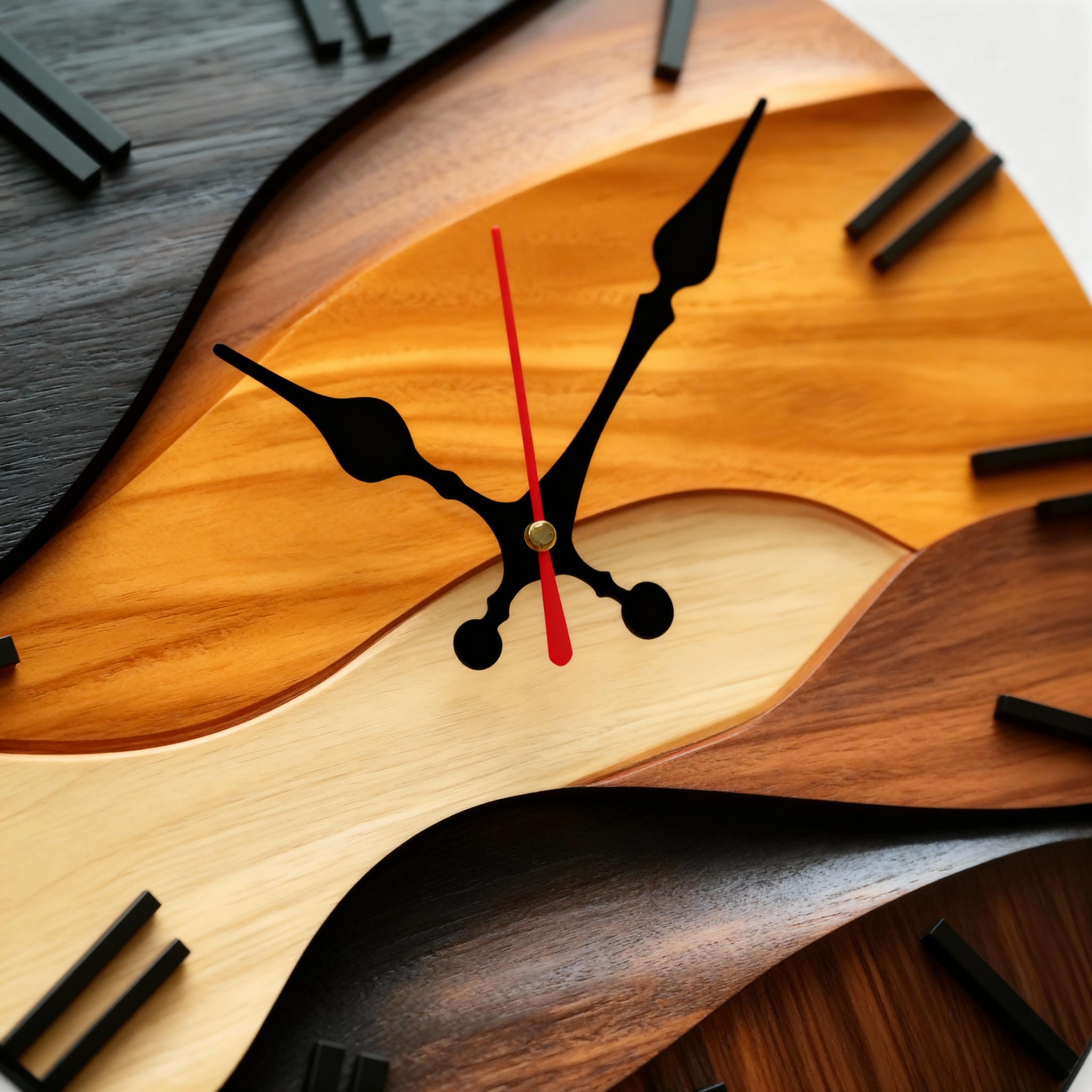 Orologio da Parete in Legno Design Moderno Taglio Grande per Soggiorno/Cucina - - accessoires de maison bois cross-from-marche-lino-15721451651421 design moderne décor de salon décoration intérieure horloge horloge décorative horloge en bois horloge murale horloge ronde horloge silencieuse horloges murales murale New-google style nordique - Concept Palermo