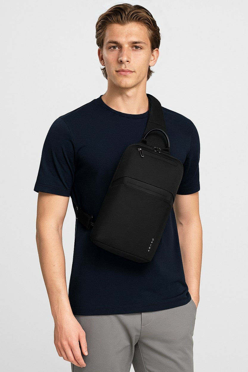 Borsa a Tracolla Oxford Bange – Nera, per Viaggio e Uso Quotidiano Donna - - bags bange borsa Borsa a Spalla Borsa a Tracolla Borsa da Viaggio Borsa Sling borsa tracolla donna fashion nera oxford quotidiano - Concept Palermo
