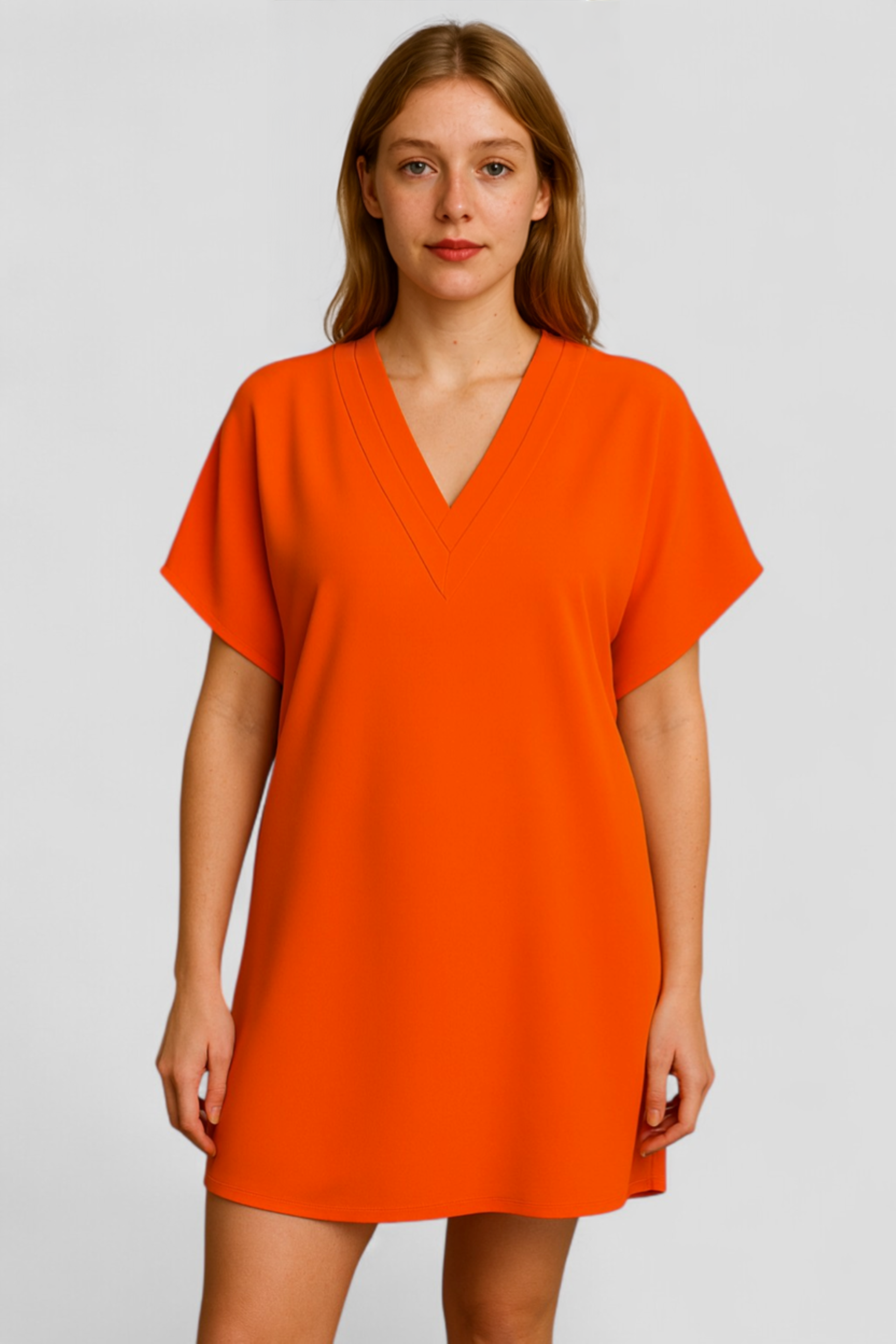 Abito Donna con V-Hals - - abito abito comfy abito con tummy control abito da donna abito donna abito elegante abito taglie forti abito V-hals abito versatile donna dresses hals moda donna vestito casual vestito da sera - Concept Palermo