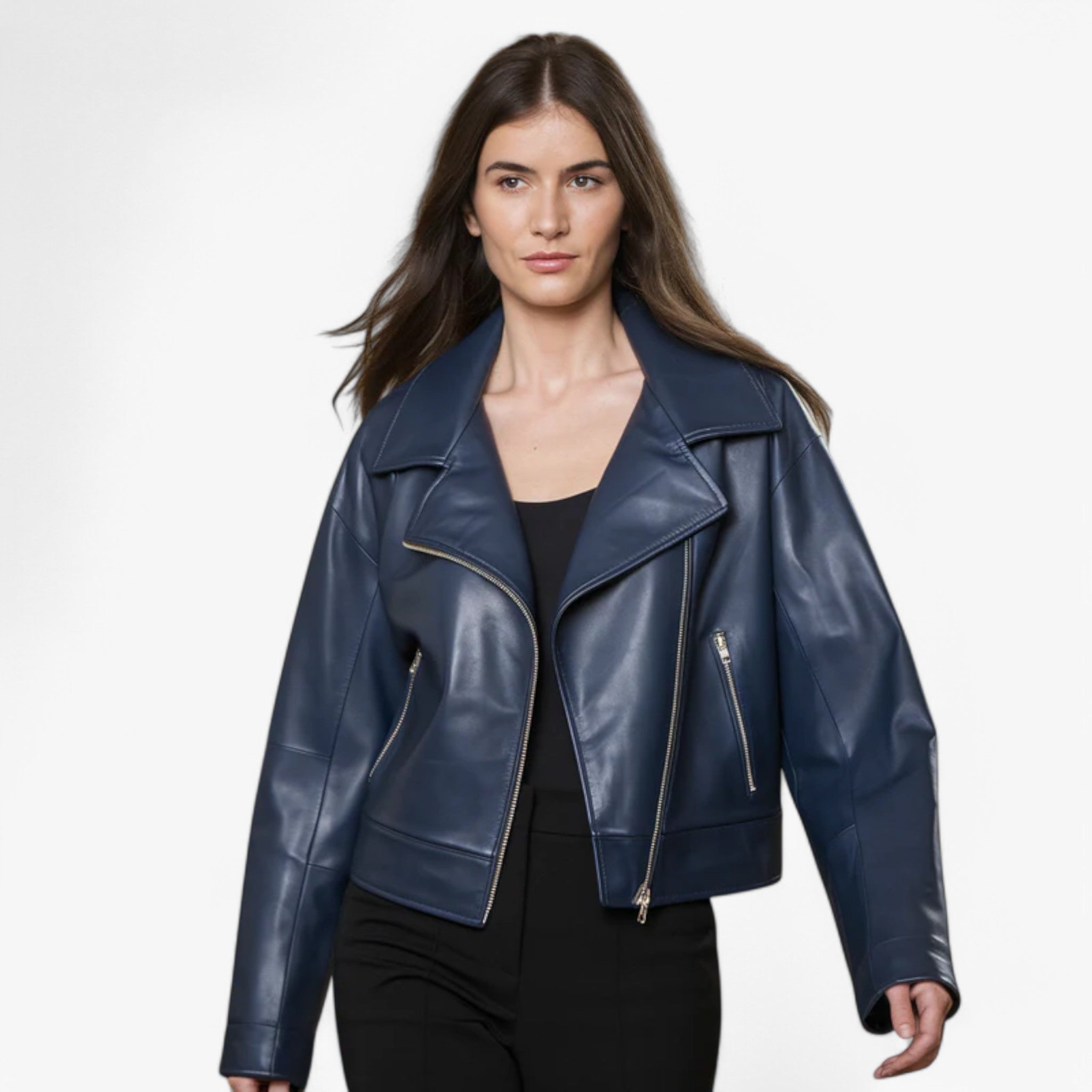Giacca Biker Corta in Pelle Donna - Alta Qualita, Consegna Rapida - - biker corta donna giacca giacca biker pelle women's coats & jackets - Concept Palermo