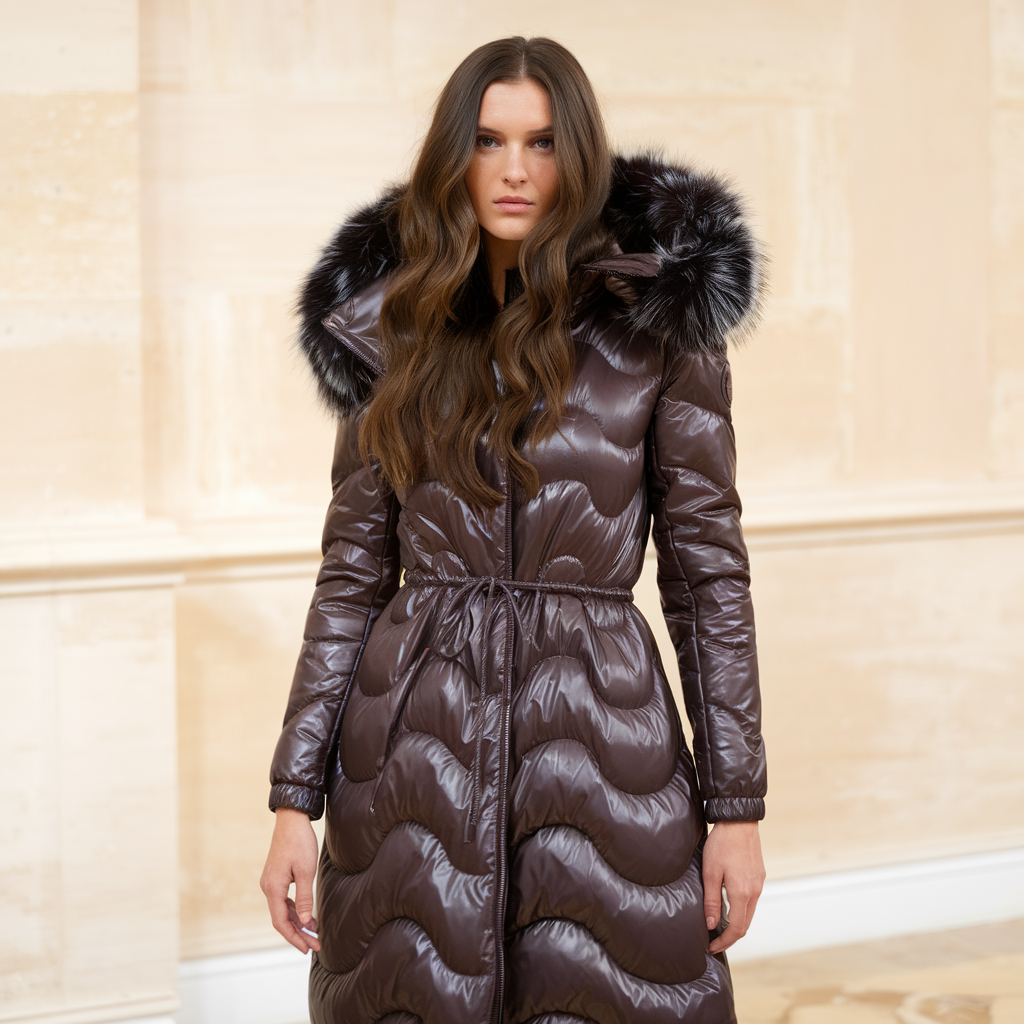 Piumino invernale - con cappuccio e pelliccia spessa per un massimo calore Uomo - - Bestseller-tag - Concept Palermo