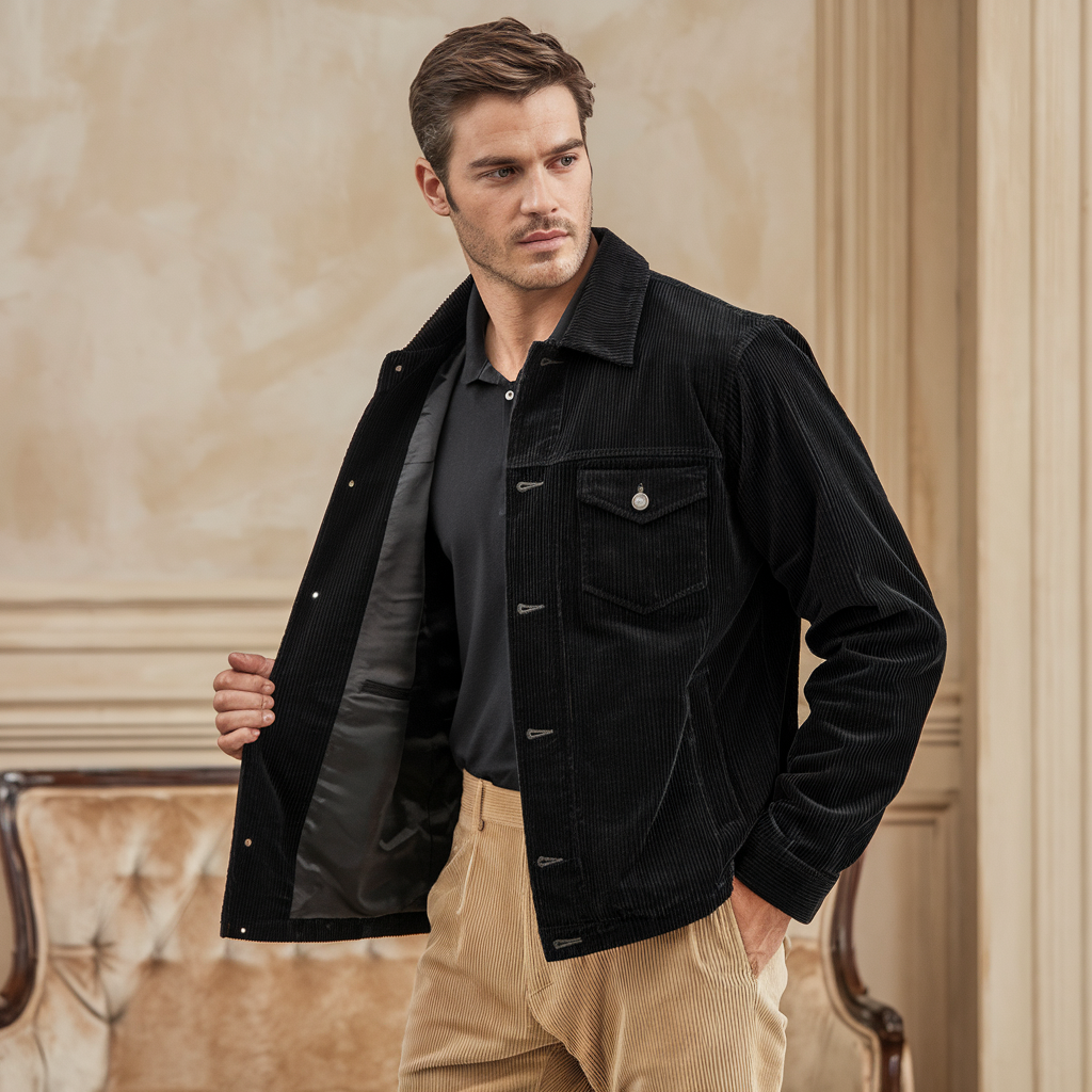 Giacca di velluto a coste - Vintage e alla moda Uomo - - alla coste giacca giacca velluto Jacket men's coats & jackets Men's Fashion moda uomo velluto - Concept Palermo