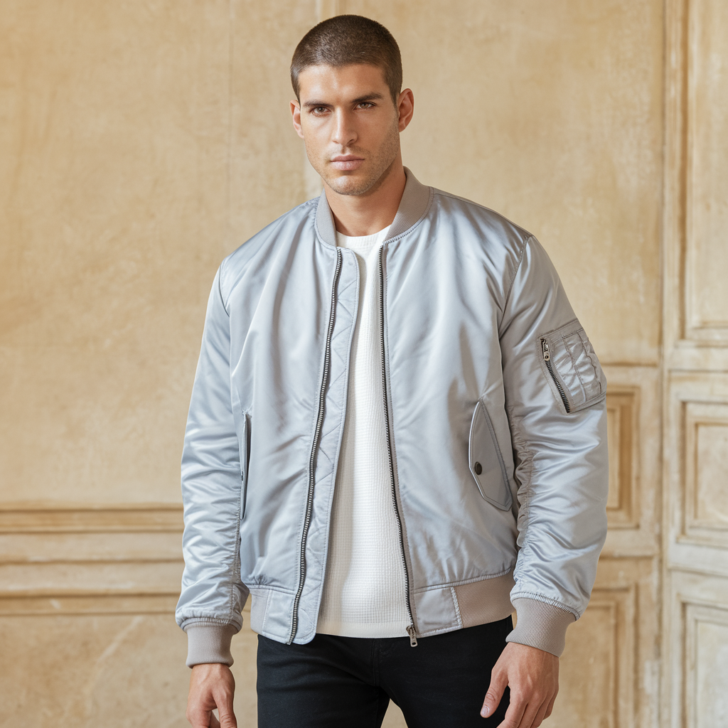 Giacca da pilota Aero Uomo - Giacca da volo con colletto rialzato Unicolore - - aero colletto giacca giacca pilota jacket jacket for men Jackets & Coats men's coats & jackets Outerwear & Jackets pilota rialzato unicolore winter jacket Winter jacket men - Concept Palermo
