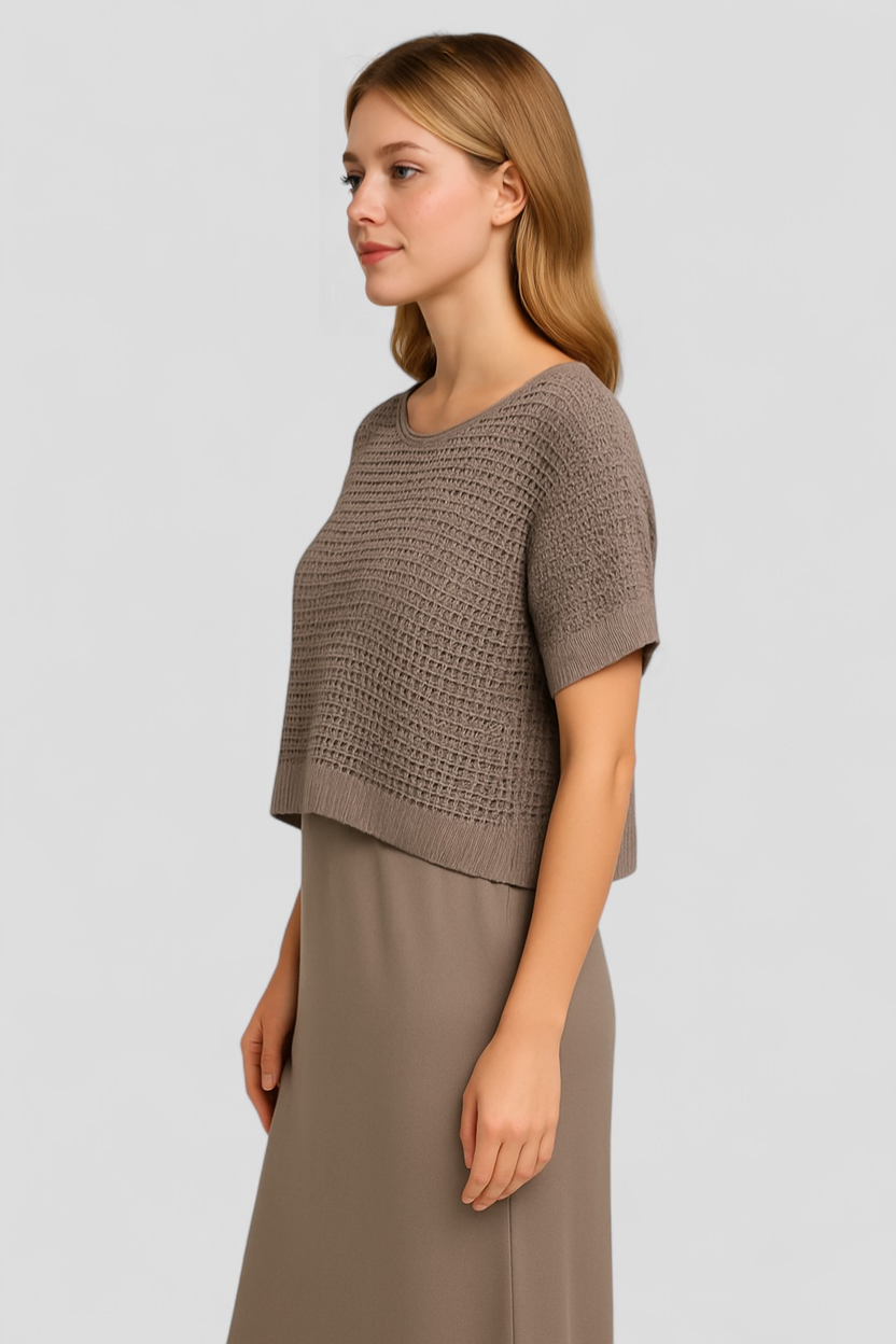 Abito Estivo Donna Midi Elegante in Lino Floreale per Cerimonia - - abbigliamento donna abito abito elegante abito estivo donna dresses estivo fashion summer midi moda estate outfit estivo stile estivo vestito fresco - Concept Palermo