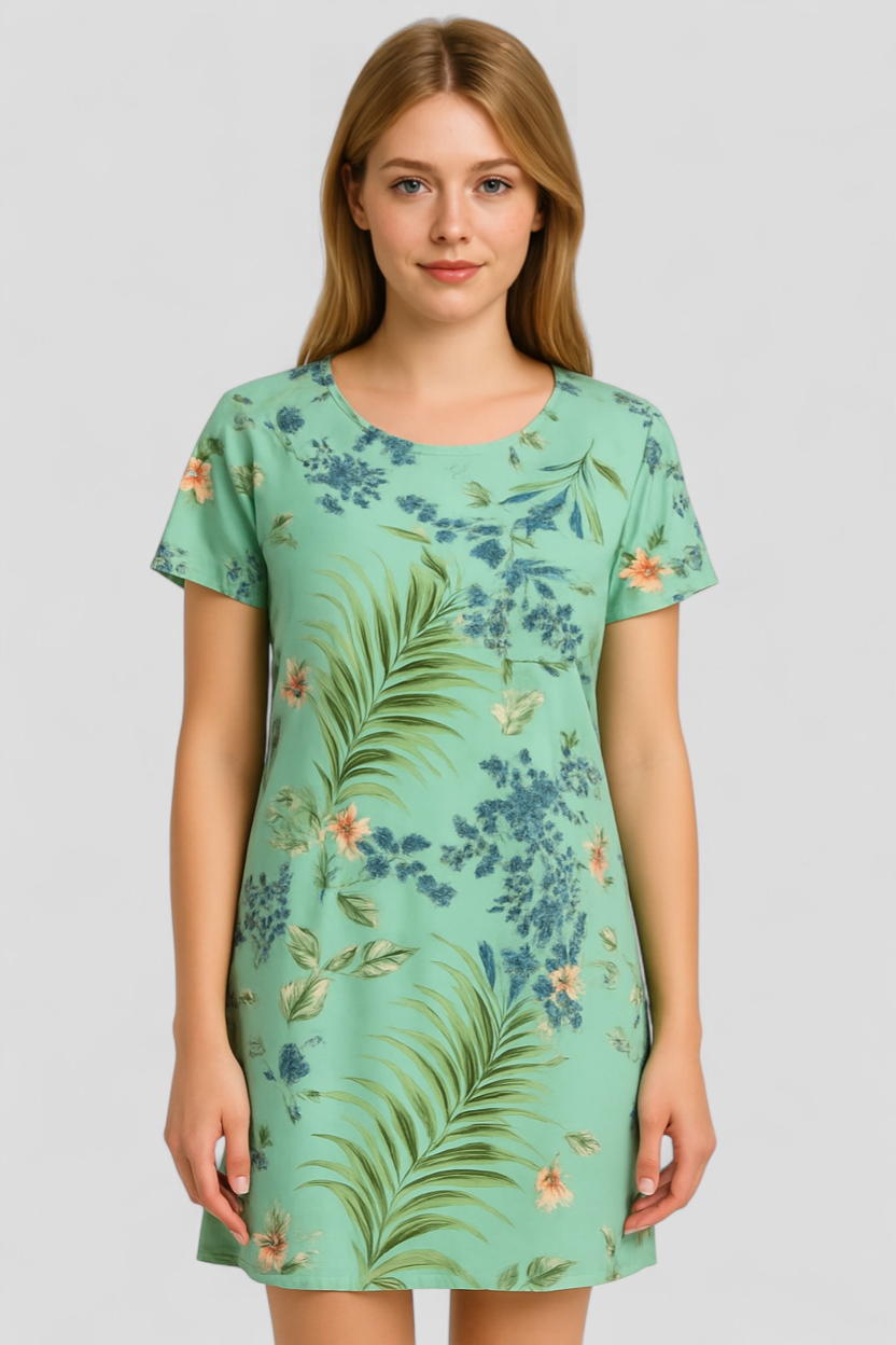 Vestito Estivo Donna Floreale in Cotone Leggero - Abito Casual Elegante Comodo - - abbigliamento comodo abito abito casual abito con stampa abito donna abito versatile casual donna dresses moda femminile naturale stampa stile informale tessuto traspirante vestibilità ampia vestito estivo - Concept Palermo