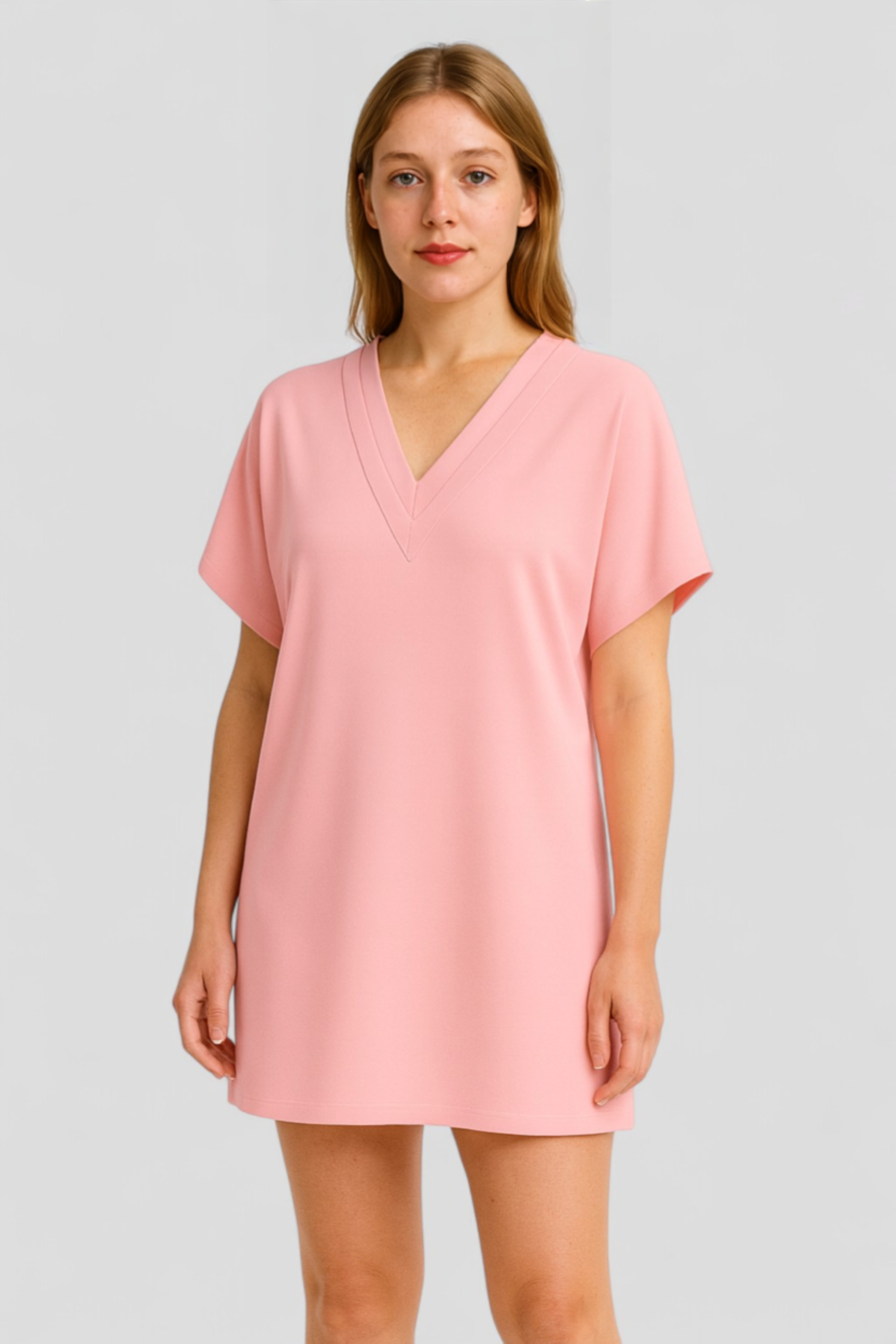 Abito Donna con V-Hals - - abito abito comfy abito con tummy control abito da donna abito donna abito elegante abito taglie forti abito V-hals abito versatile donna dresses hals moda donna vestito casual vestito da sera - Concept Palermo
