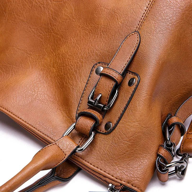 Borsa a Tracolla Donna in Vera Pelle Nera, Elegante con Patta e Chiusura Magnetica - - Bags borsa borsa tracolla chic donna handbags pelle tracolla women bags - Concept Palermo