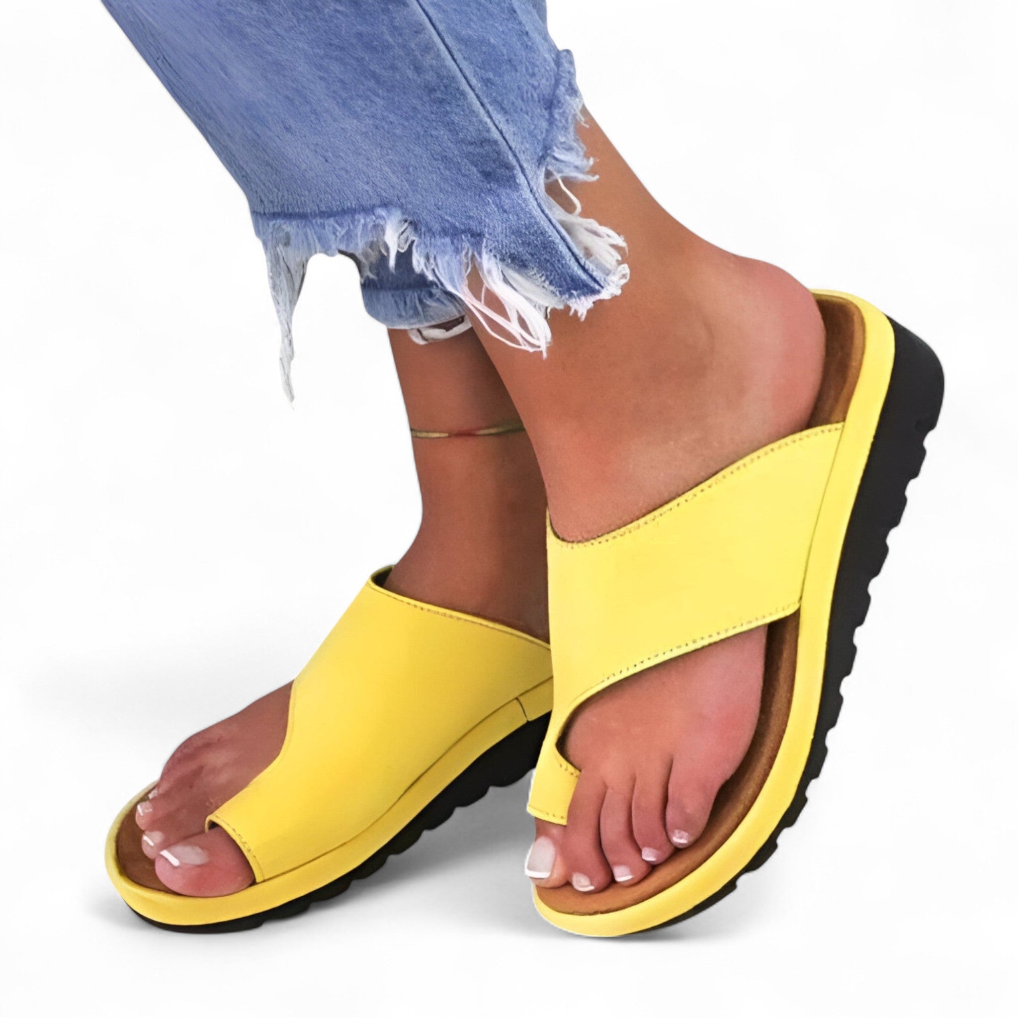 Sandalias de mujer - Comodidad diaria y soporte de piel