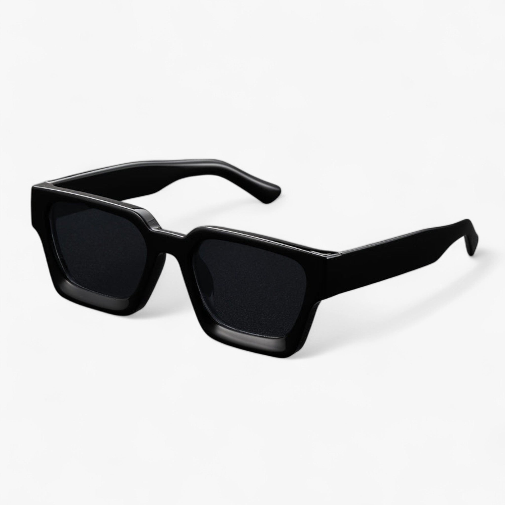 Occhiali da sole spessi a montatura quadrata Y2K versatili per uomini e donne - Nero e grigio - donne Fashion Sunglasses montatura occhiali occhiali sole quadrata sole spessi sunglasses - Concept Palermo