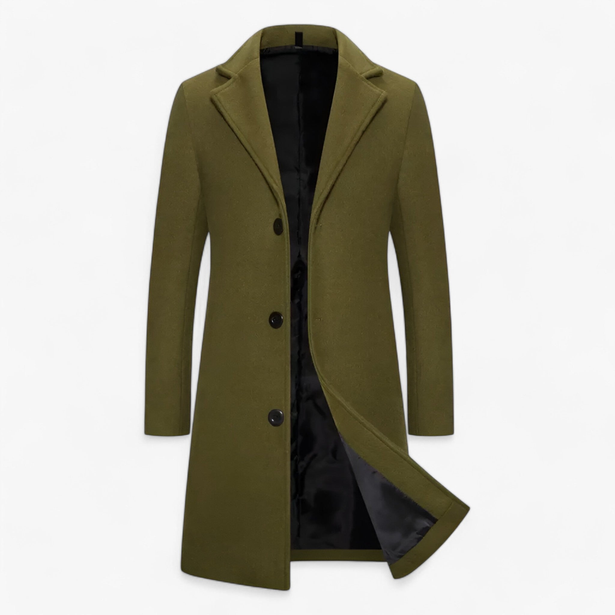 Giacca Lunga in Cotone - Business Casual per Uomini Uomo - Verde - business casual cotone giacca giacca lunga lunga men's coats & jackets uomini - Concept Palermo