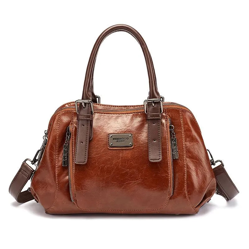 Borsa a Spalla Donna Marja in Vera Pelle Nera - Elegante e Spaziosa - - bags Best verkocht-tag borsa borsa pelle Dames donna Leren Tassen Dames marja new_for_google pelle - Concept Palermo