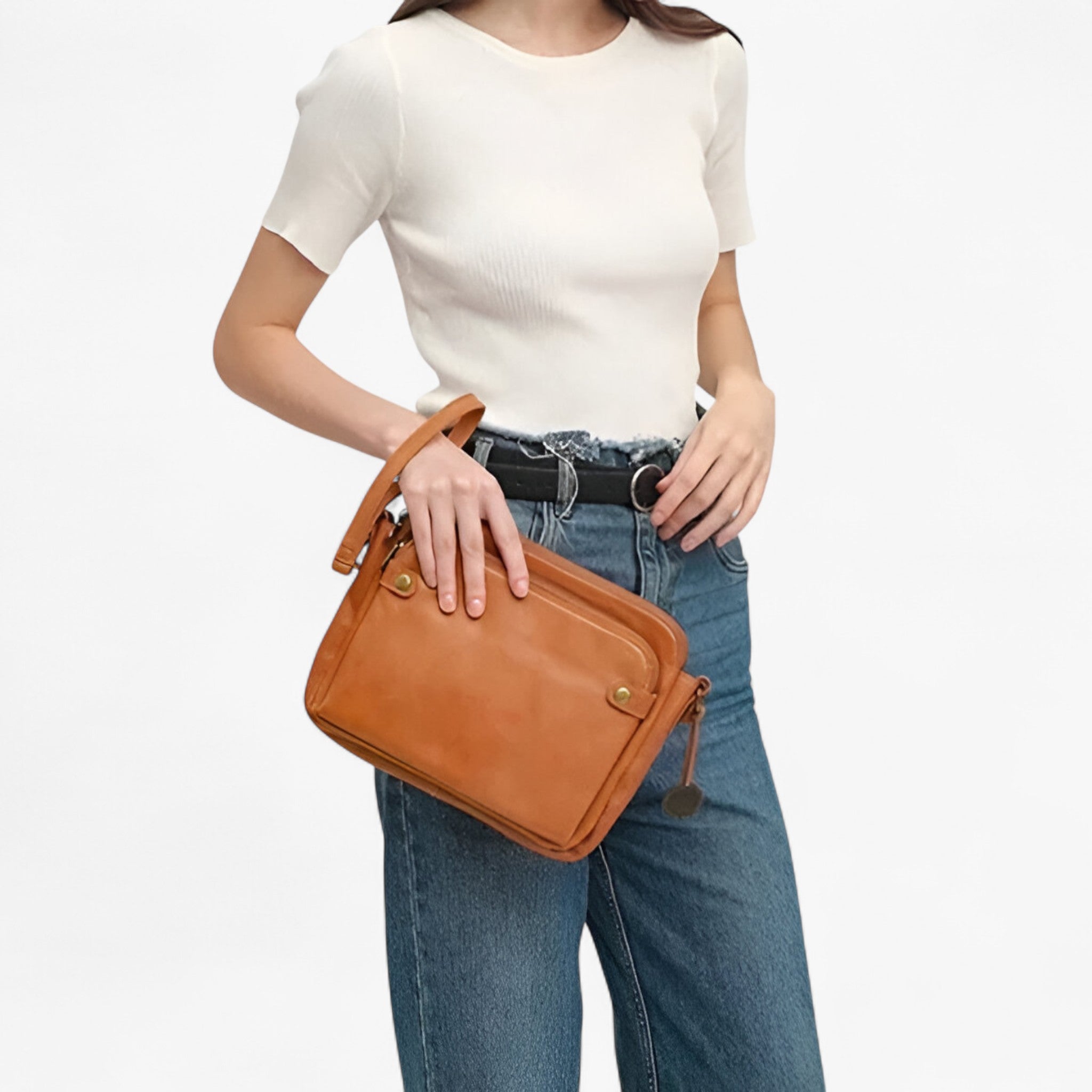 Borsa a Tracolla AgentBag™ in Vera Pelle Nera da Uomo/Donna - Elegante e Funzionale - - agentbag bags borse Old (Google) old_google pelle tracolla - Concept Palermo