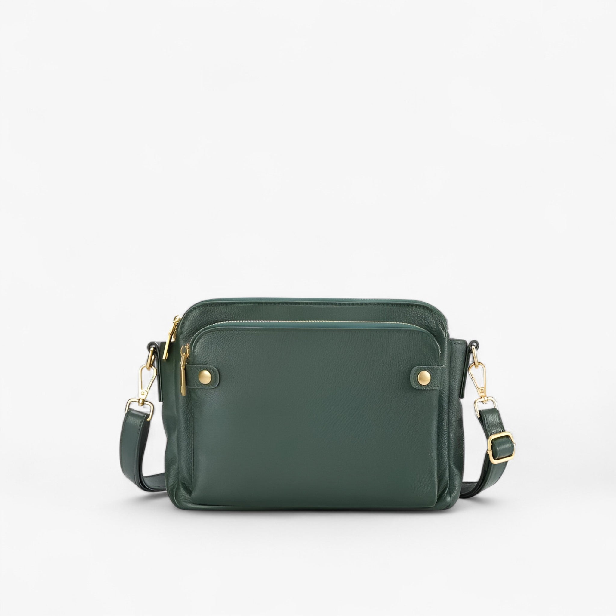 Borsa a Tracolla AgentBag™ in Vera Pelle Nera da Uomo/Donna - Elegante e Funzionale - Verde - agentbag bags borse Old (Google) old_google pelle tracolla - Concept Palermo