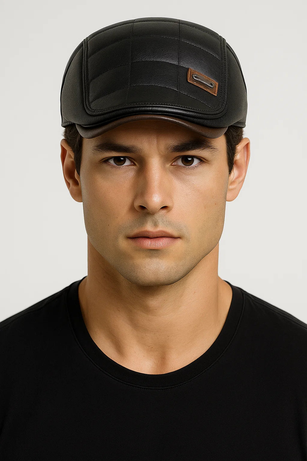 FlatCap™ - Cappello retrò da uomo in pelle (1+1 ) - - 1+1 GRATIS beret cappello caps flatcap FlatCap™ men's hat mens cap pelle retr Retro uomo - Concept Palermo