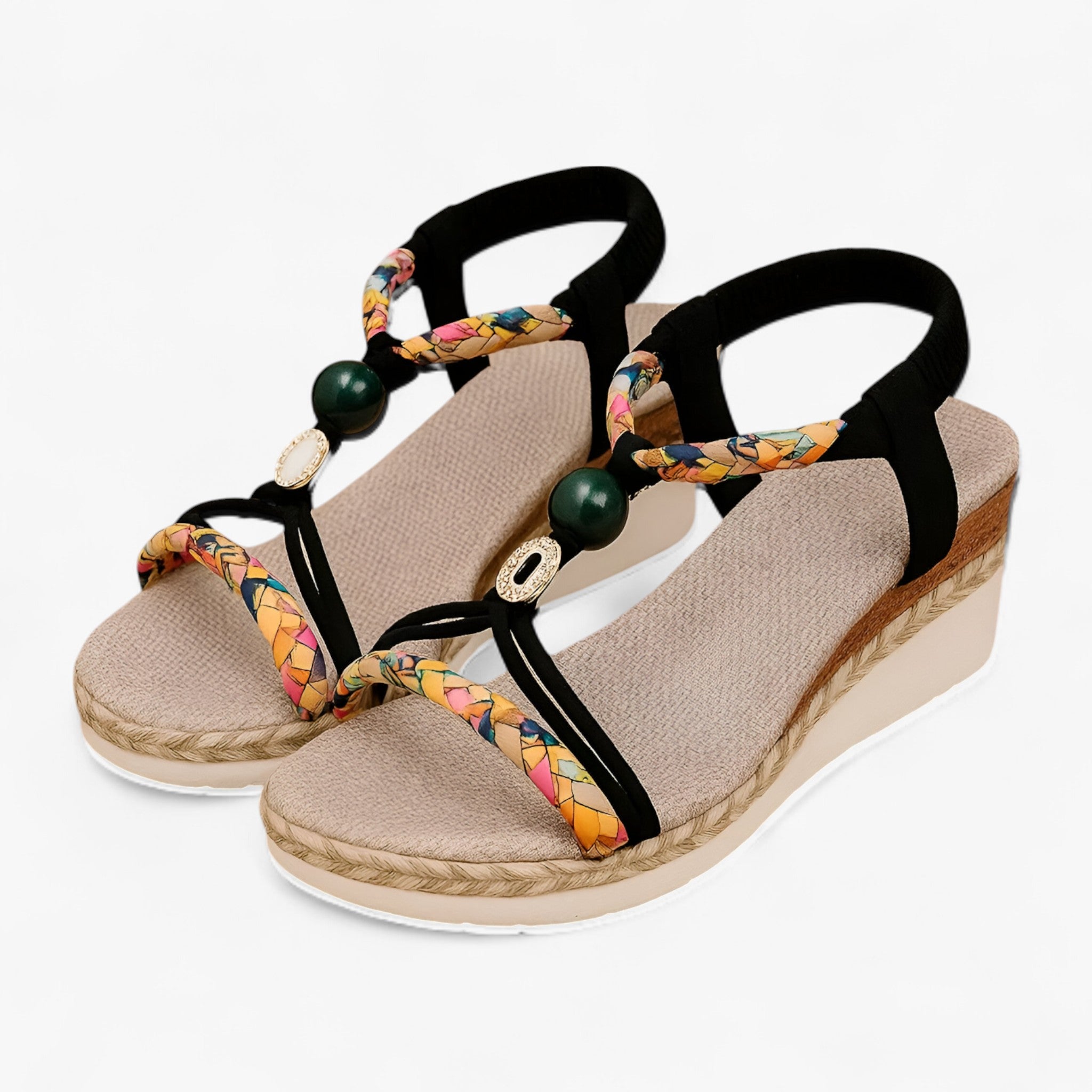 Infradito Donna Eleganti con Strass, Sandali Estivi Bassi Glitterati da Spiaggia - Nero - donna estive infradito infradito estive sandals strass - Concept Palermo