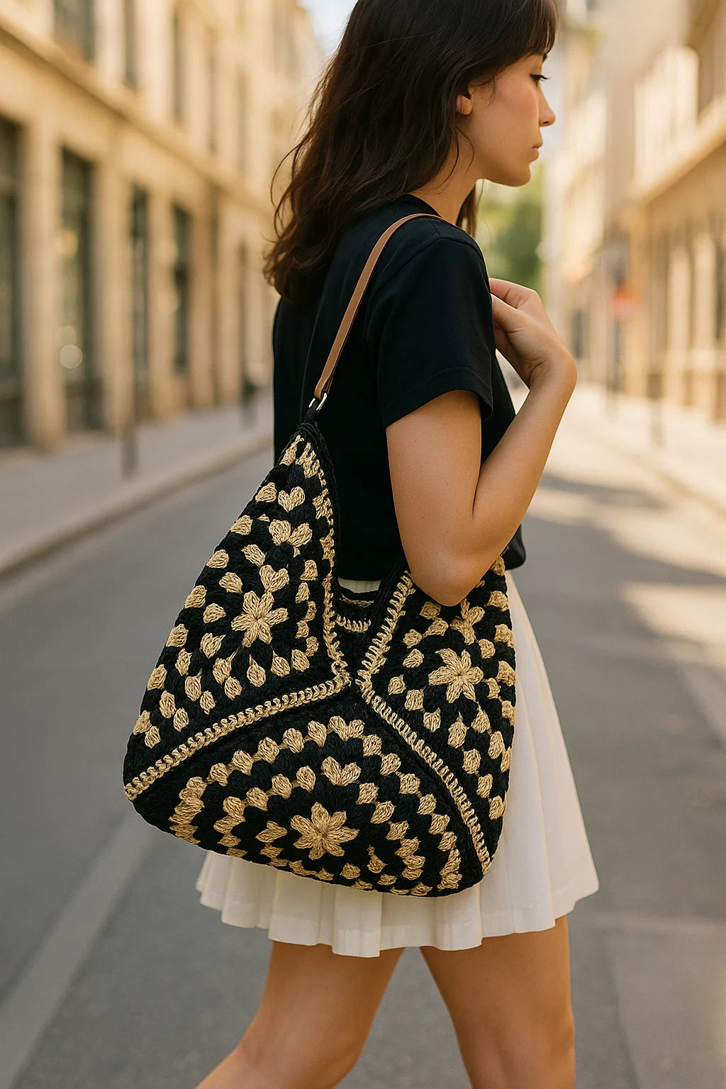 Borsa Donna Grande Beige Paglia Elegante con Manici Similpelle - Estiva a Spalla - - borsa borsa paglia elena | borsa in paglia intrecciata - €25 intrecciata paglia - Concept Palermo