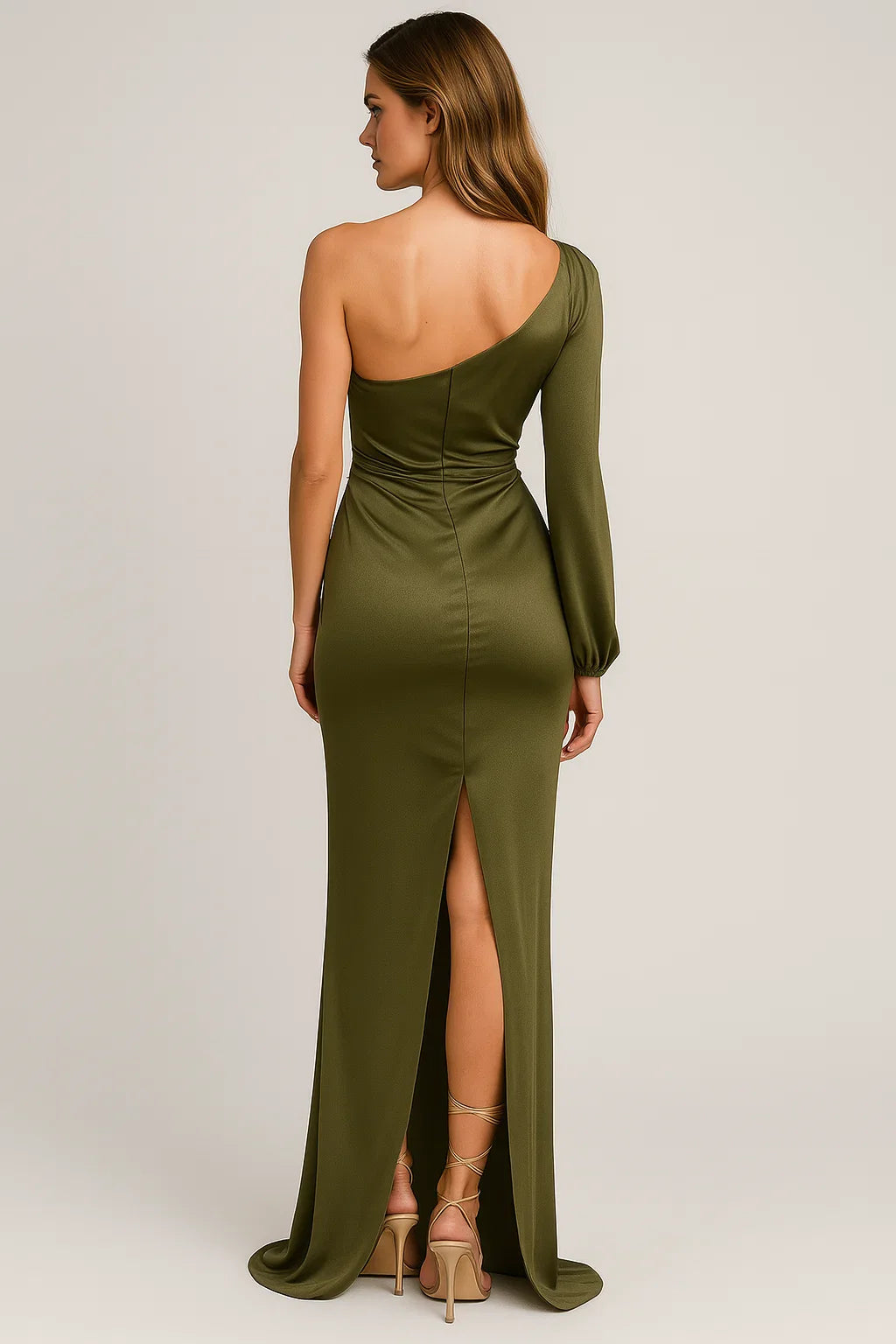 Vestito lungo Asimmetrico con Fiocco e Spacco Donna - - asimmetrico casual dresses donna DRESS dresses female dress fiocco Maxi Dresses modern women's fashion robes spacco vestito vestito asimmetrico WOMEN women's dress womens fashion womens fasion - Concept Palermo