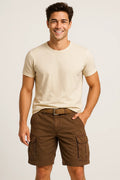 Pantalones cortos de algodón para hombre