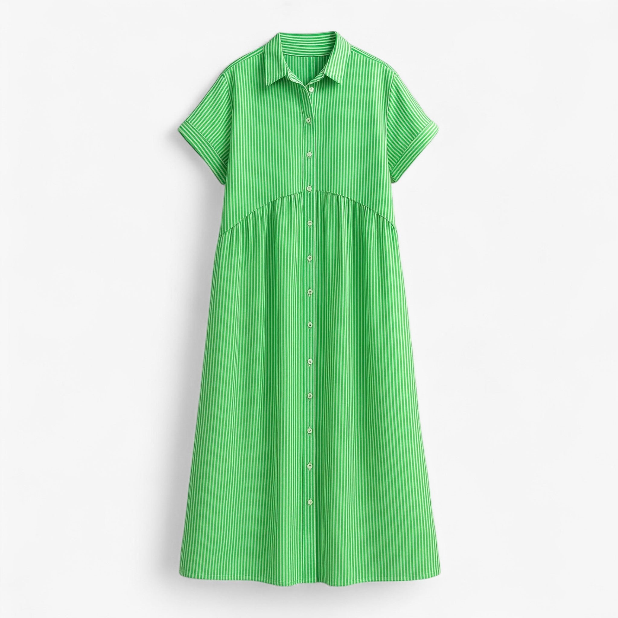 Leggera e Leggera Vestito Estivo da Donna – Comfort nel Design Scandinavo - Groen - ademende stof casual jurk comfort comfortabele jurk design donna dresses estivo leggera leggera leggera lichte jurk scandinavo zomerjurk - Concept Palermo