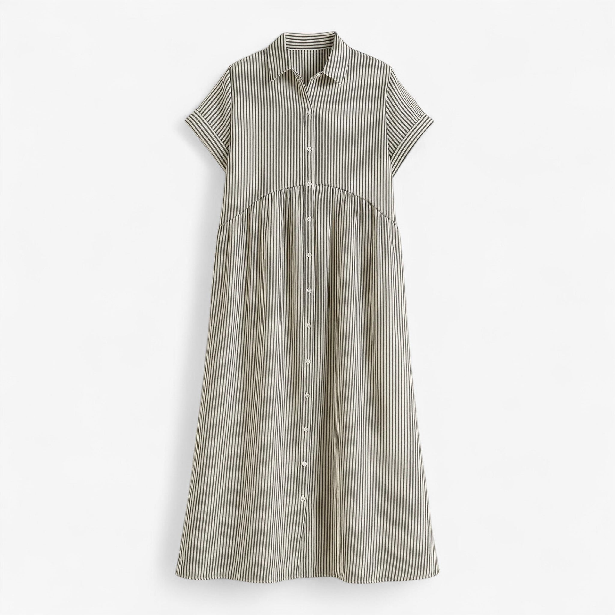 Leggera e Leggera Vestito Estivo da Donna – Comfort nel Design Scandinavo - Grijs - ademende stof casual jurk comfort comfortabele jurk design donna dresses estivo leggera leggera leggera lichte jurk scandinavo zomerjurk - Concept Palermo