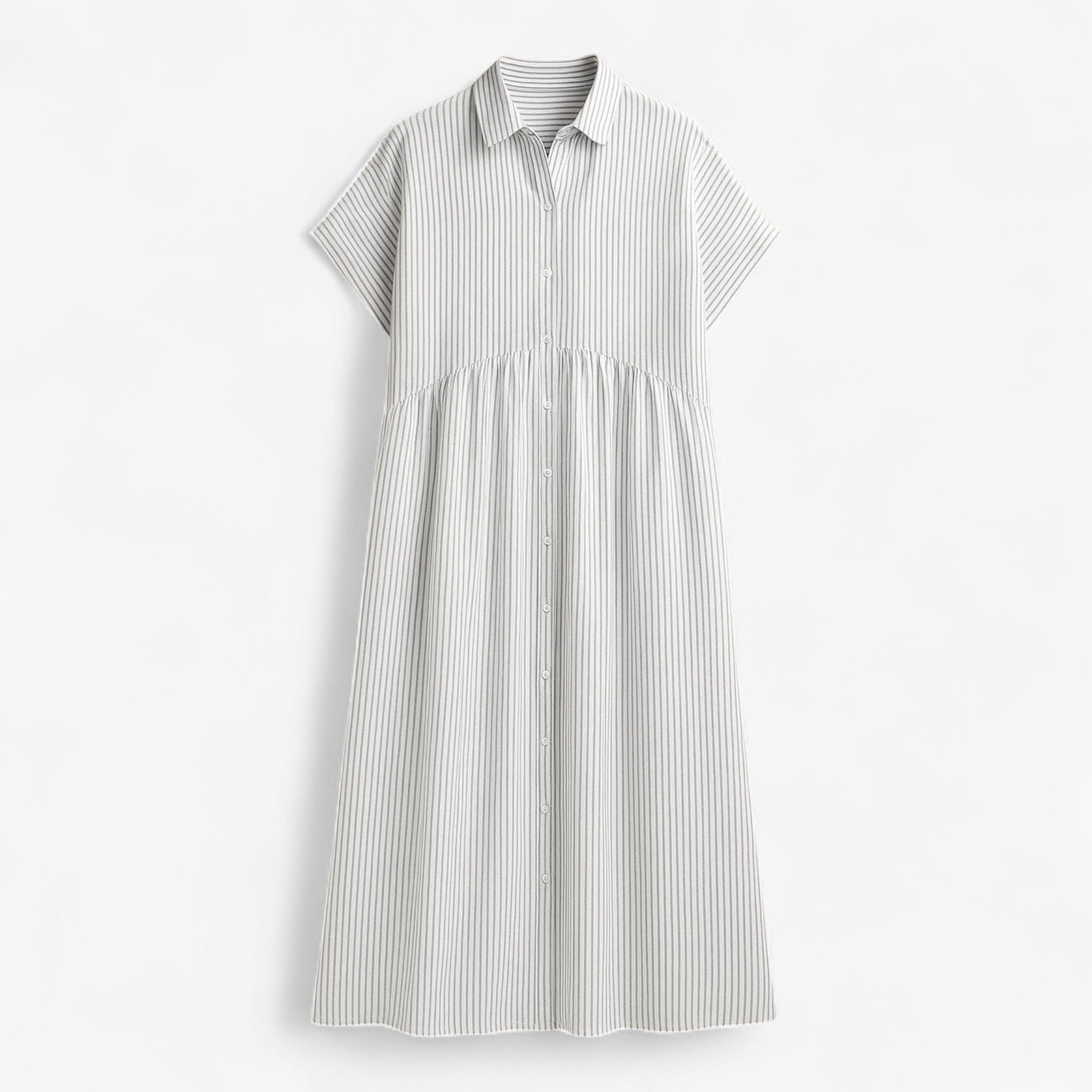 Leggera e Leggera Vestito Estivo da Donna – Comfort nel Design Scandinavo - Wit - ademende stof casual jurk comfort comfortabele jurk design donna dresses estivo leggera leggera leggera lichte jurk scandinavo zomerjurk - Concept Palermo
