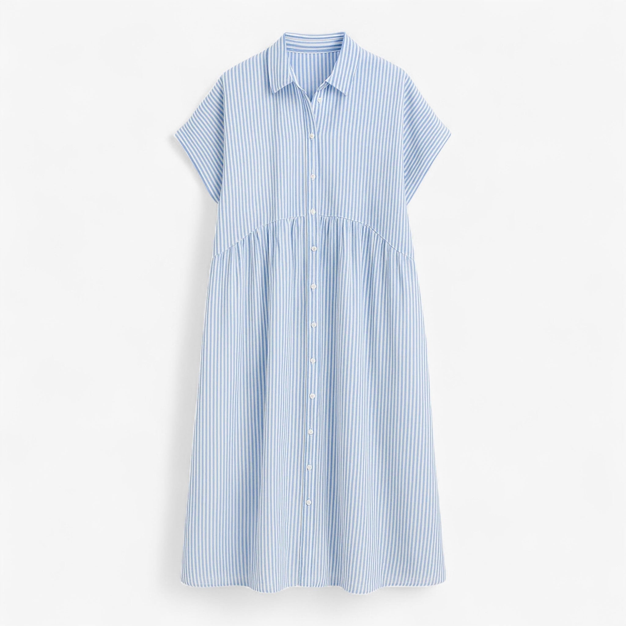 Leggera e Leggera Vestito Estivo da Donna – Comfort nel Design Scandinavo - Blauw - ademende stof casual jurk comfort comfortabele jurk design donna dresses estivo leggera leggera leggera lichte jurk scandinavo zomerjurk - Concept Palermo