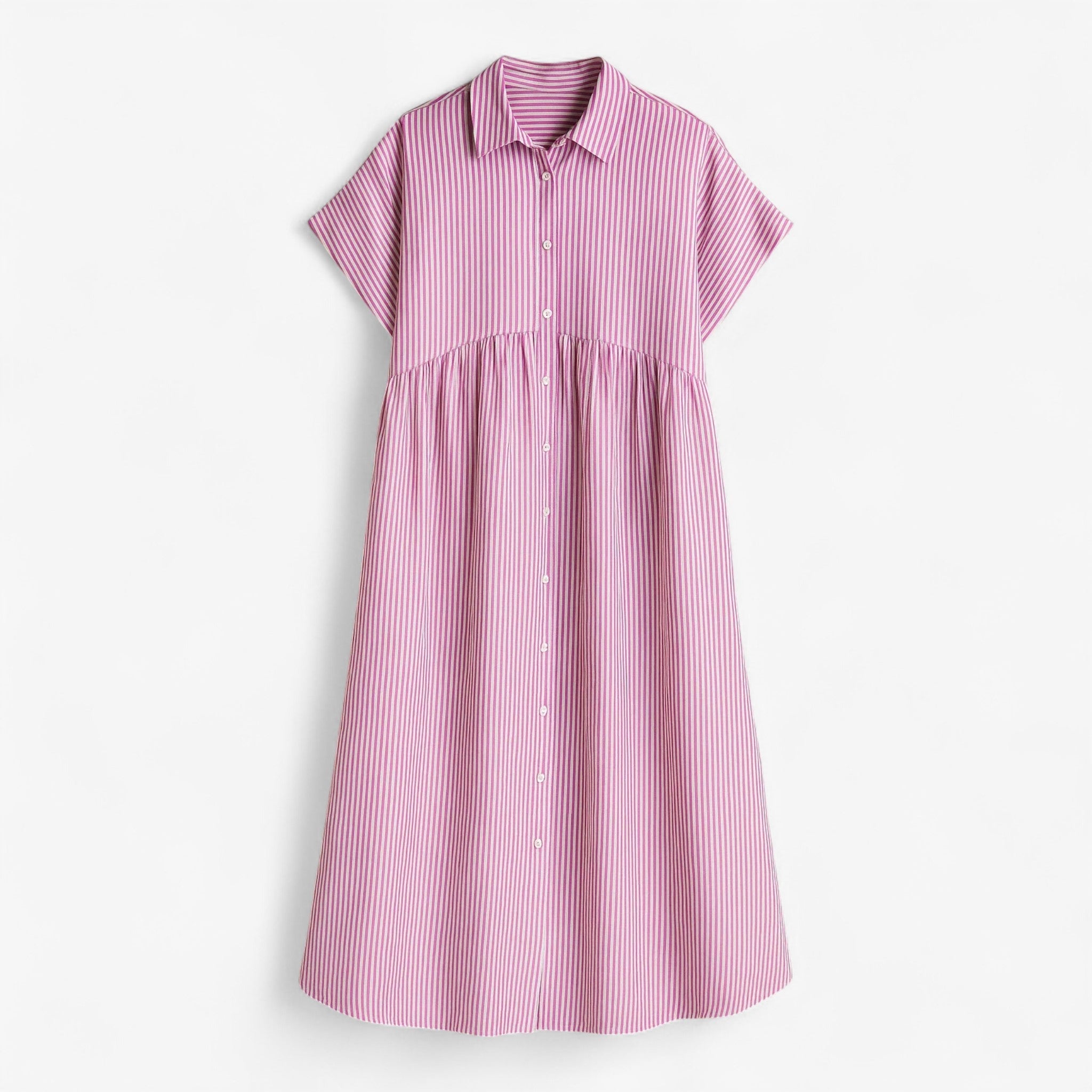 Leggera e Leggera Vestito Estivo da Donna – Comfort nel Design Scandinavo - Roze - ademende stof casual jurk comfort comfortabele jurk design donna dresses estivo leggera leggera leggera lichte jurk scandinavo zomerjurk - Concept Palermo