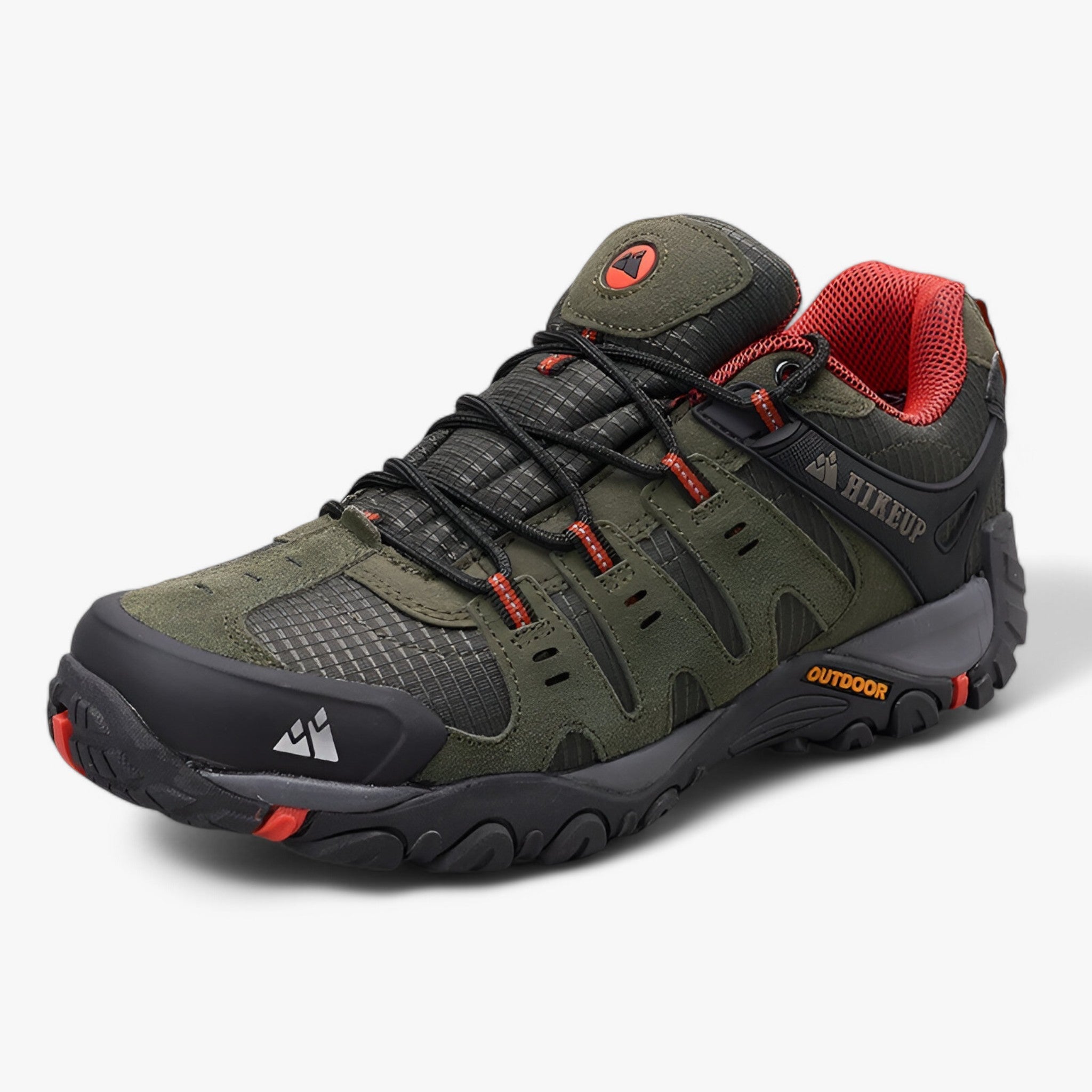 Scarpe Trekking Uomo in Pelle Scamosciata - Leggere e Comode per Montagna ed Escursioni - Verde - camoscio confortevoli escursioni hiking shoes Men's Shoes pelle scarpe scarpe trekking shoes sneakers - Concept Palermo